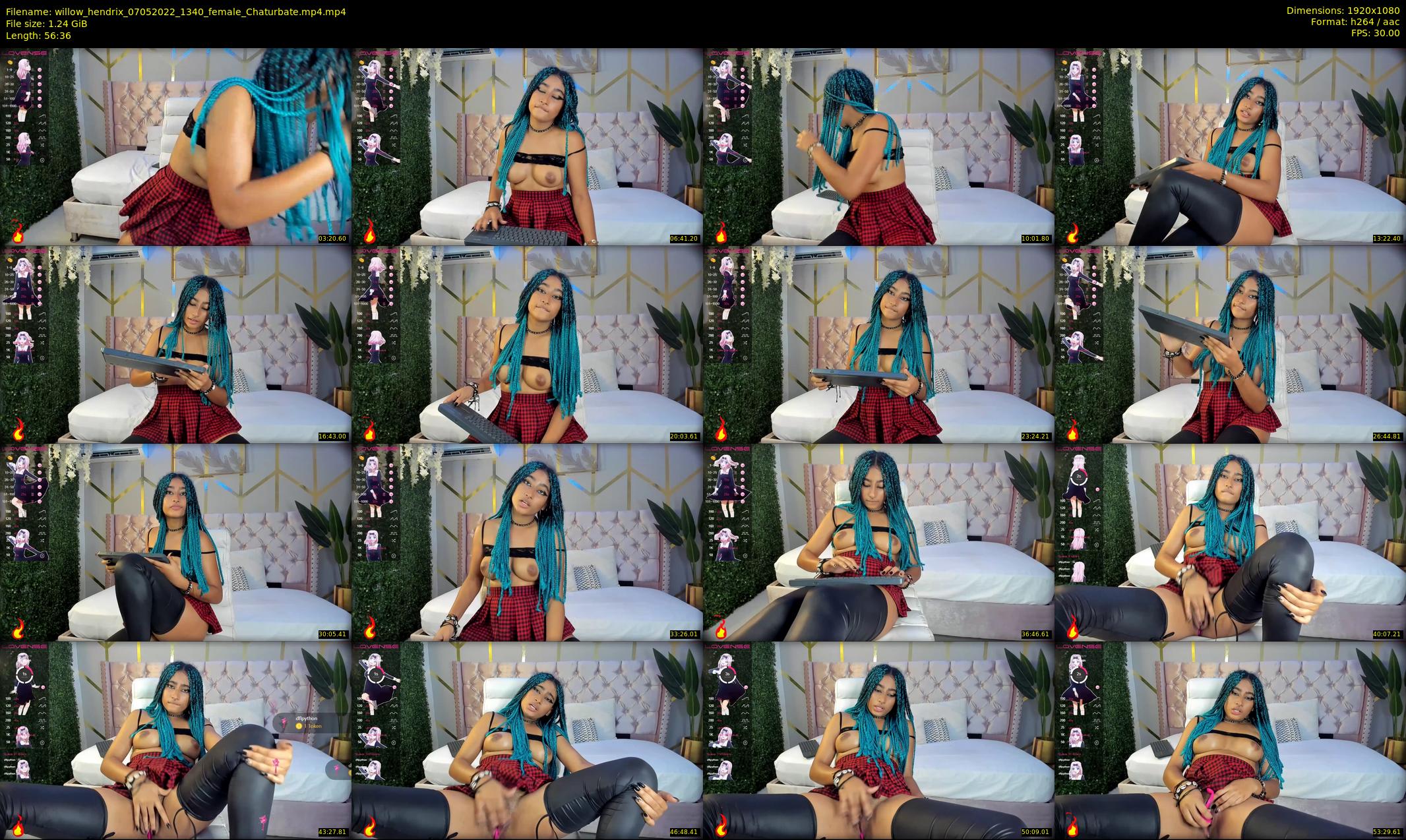 willow_hendrix — 57 minute Chaturbate female cam show recording, 1080p, May 7, 2022