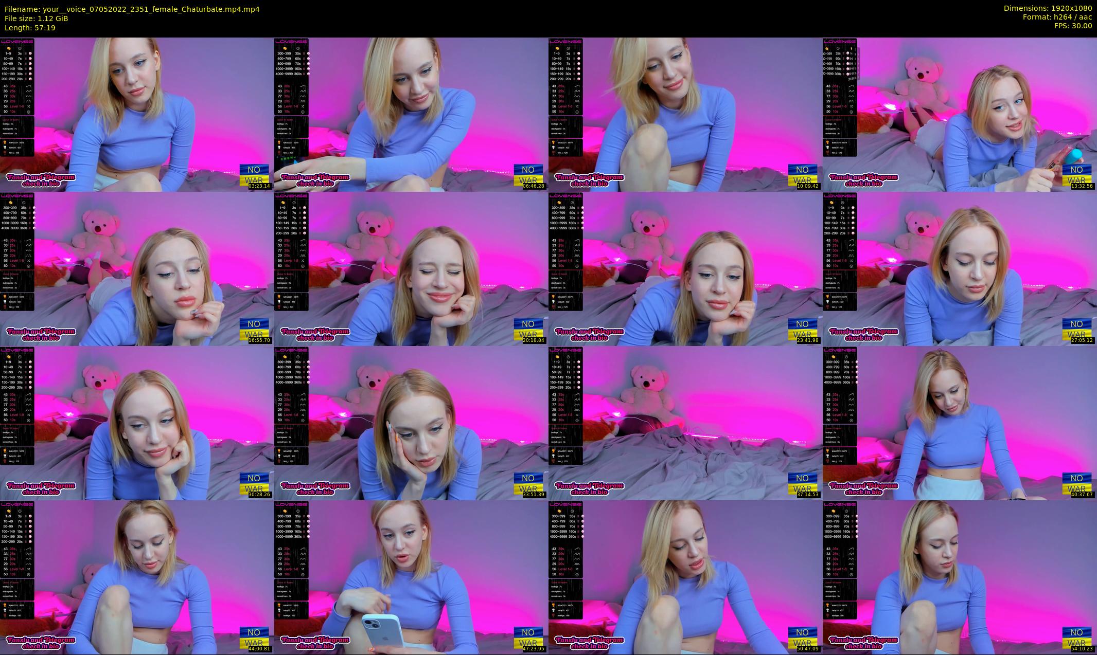 your__voice — 58 minute Chaturbate female cam show recording, 1080p, May 7, 2022
