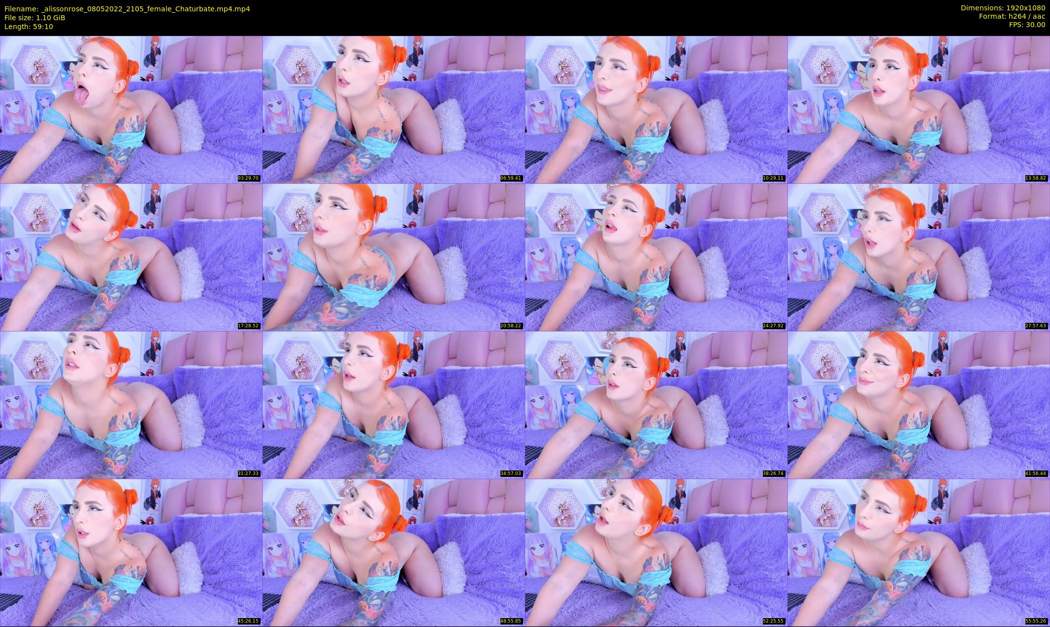 _alissonrose — 60 minute Chaturbate female cam show recording, 1080p, May 8, 2022