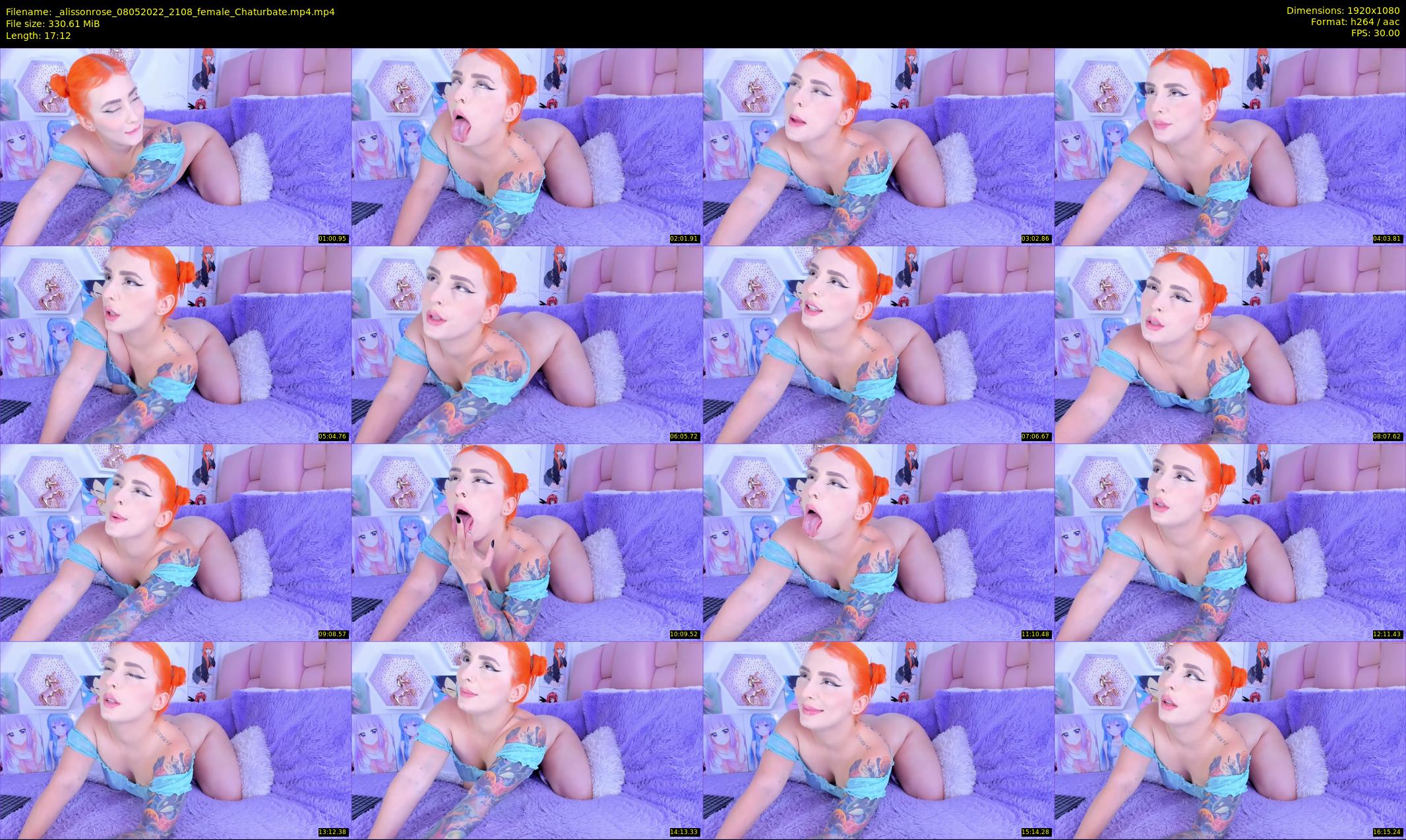 _alissonrose — 18 minute Chaturbate female cam show recording, 1080p, May 8, 2022