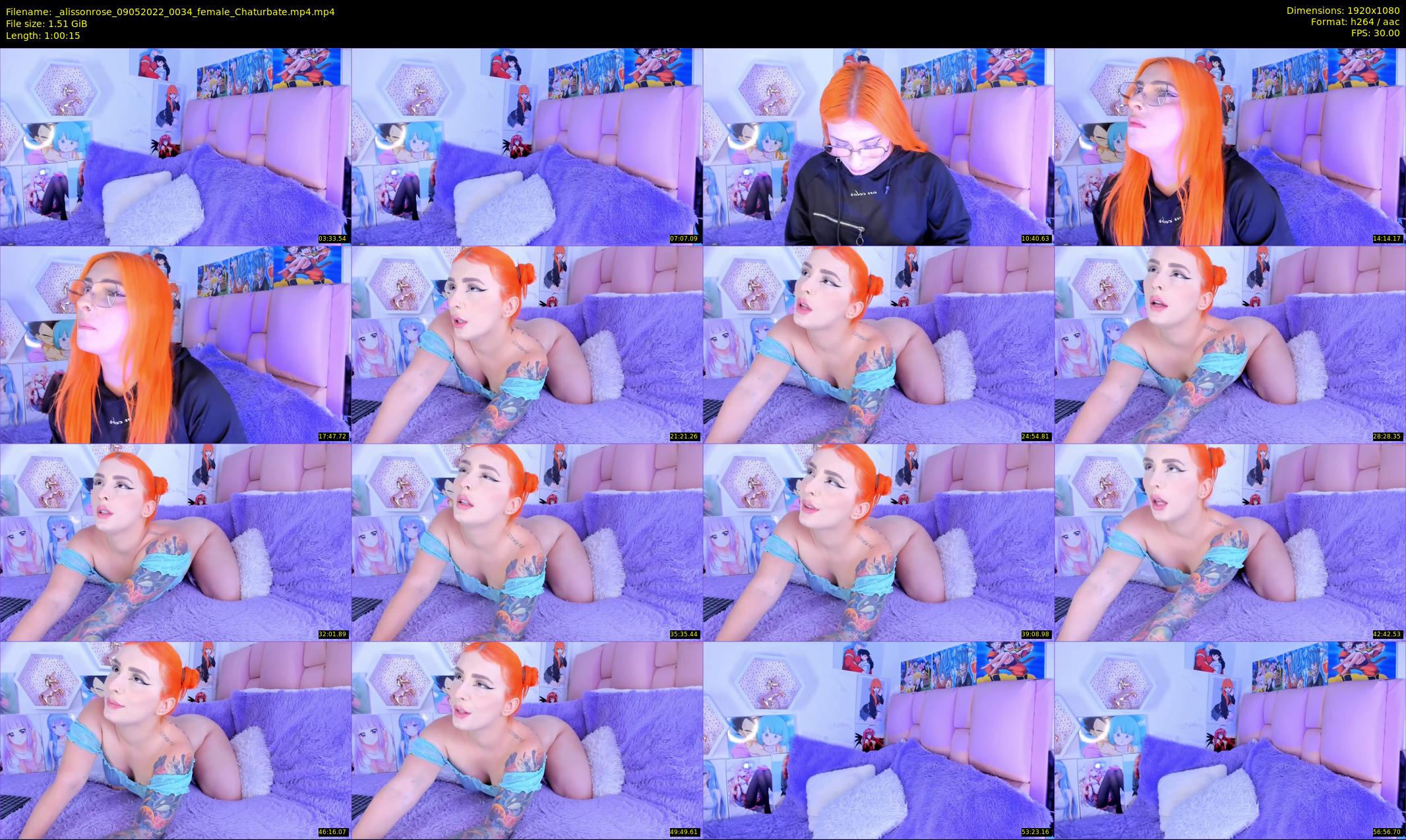 _alissonrose — 61 minute Chaturbate female cam show recording, 1080p, May 9, 2022