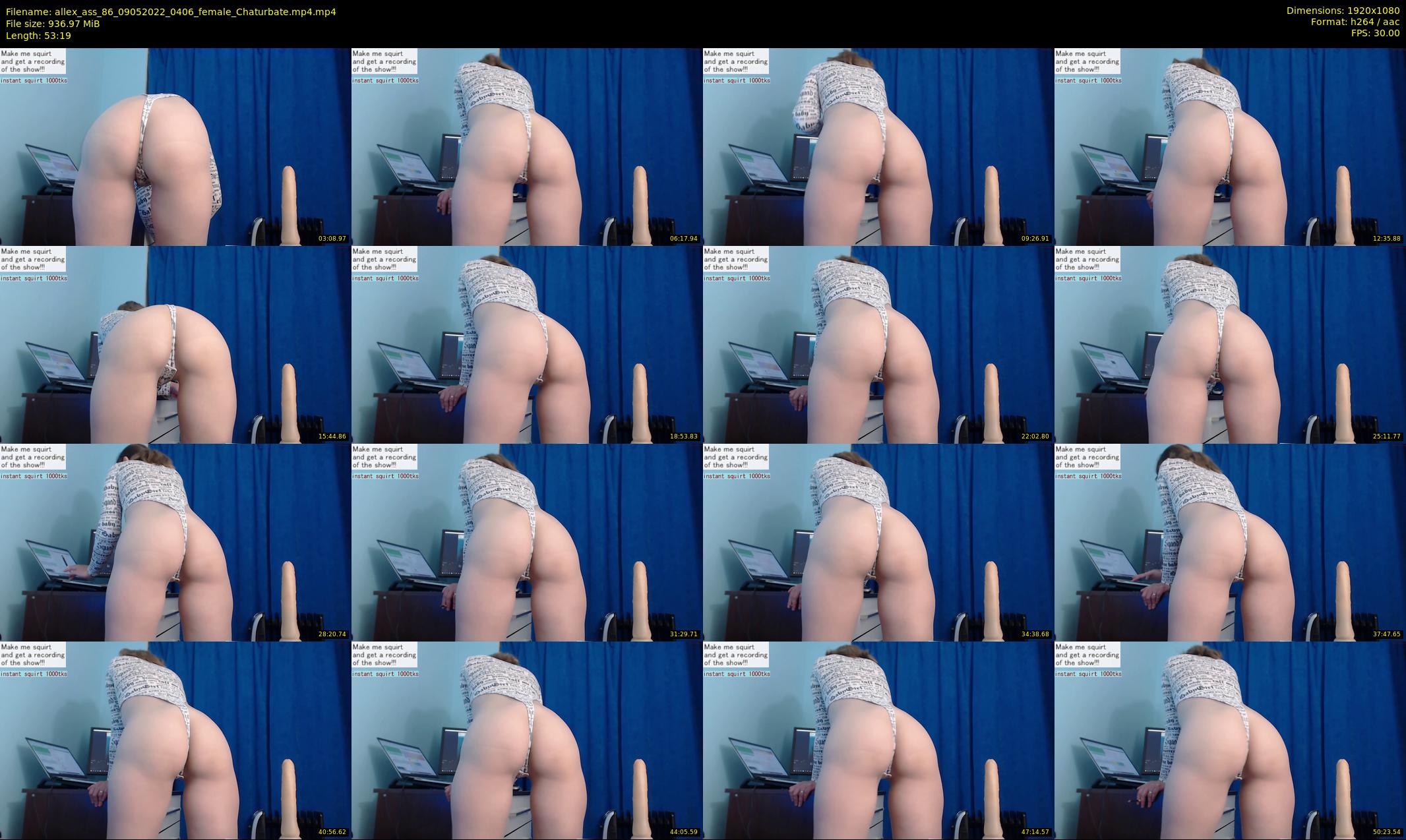 allex_ass_86 — 54 minute Chaturbate female cam show recording, 1080p, May 9, 2022