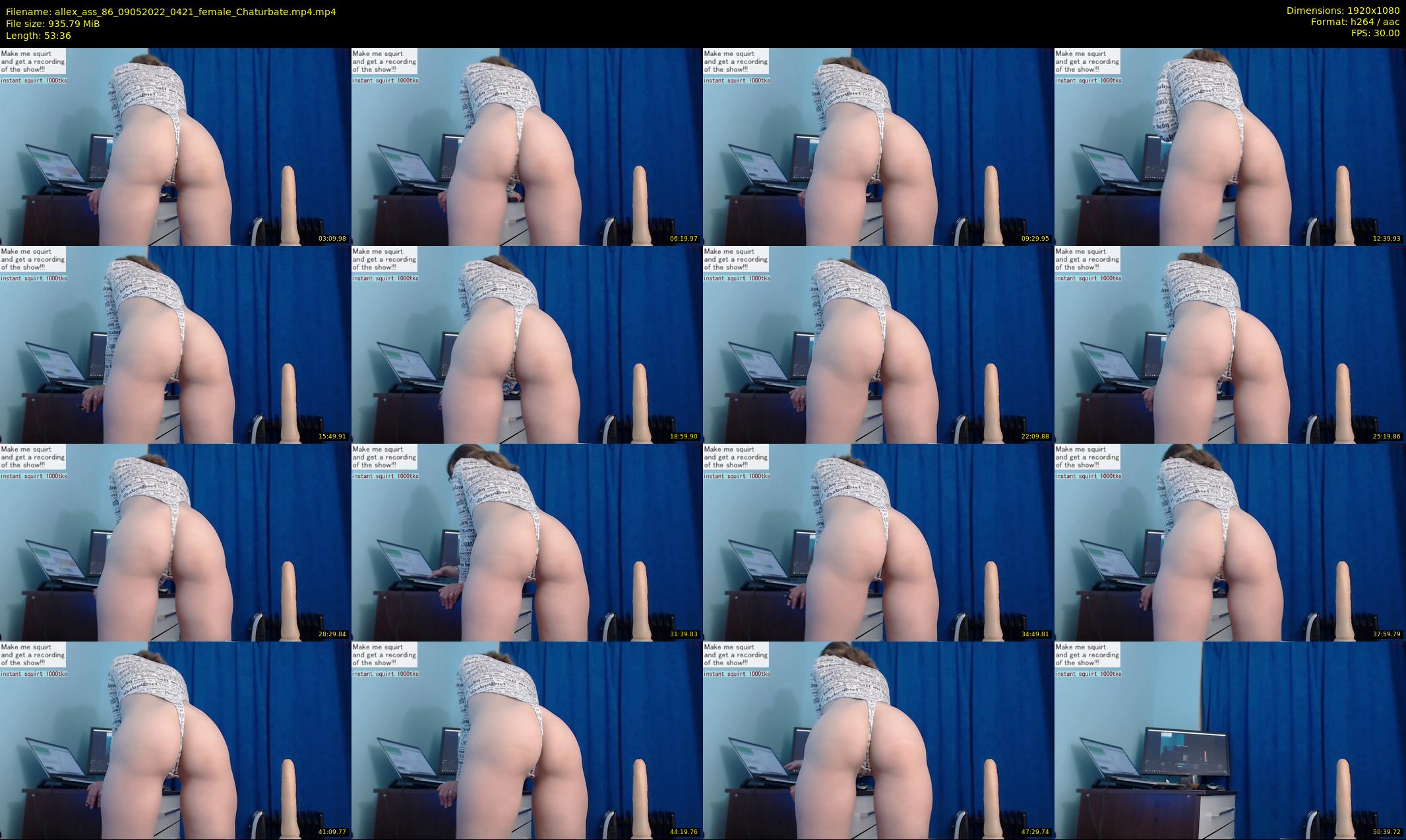 allex_ass_86 — 54 minute Chaturbate female cam show recording, 1080p, May 9, 2022