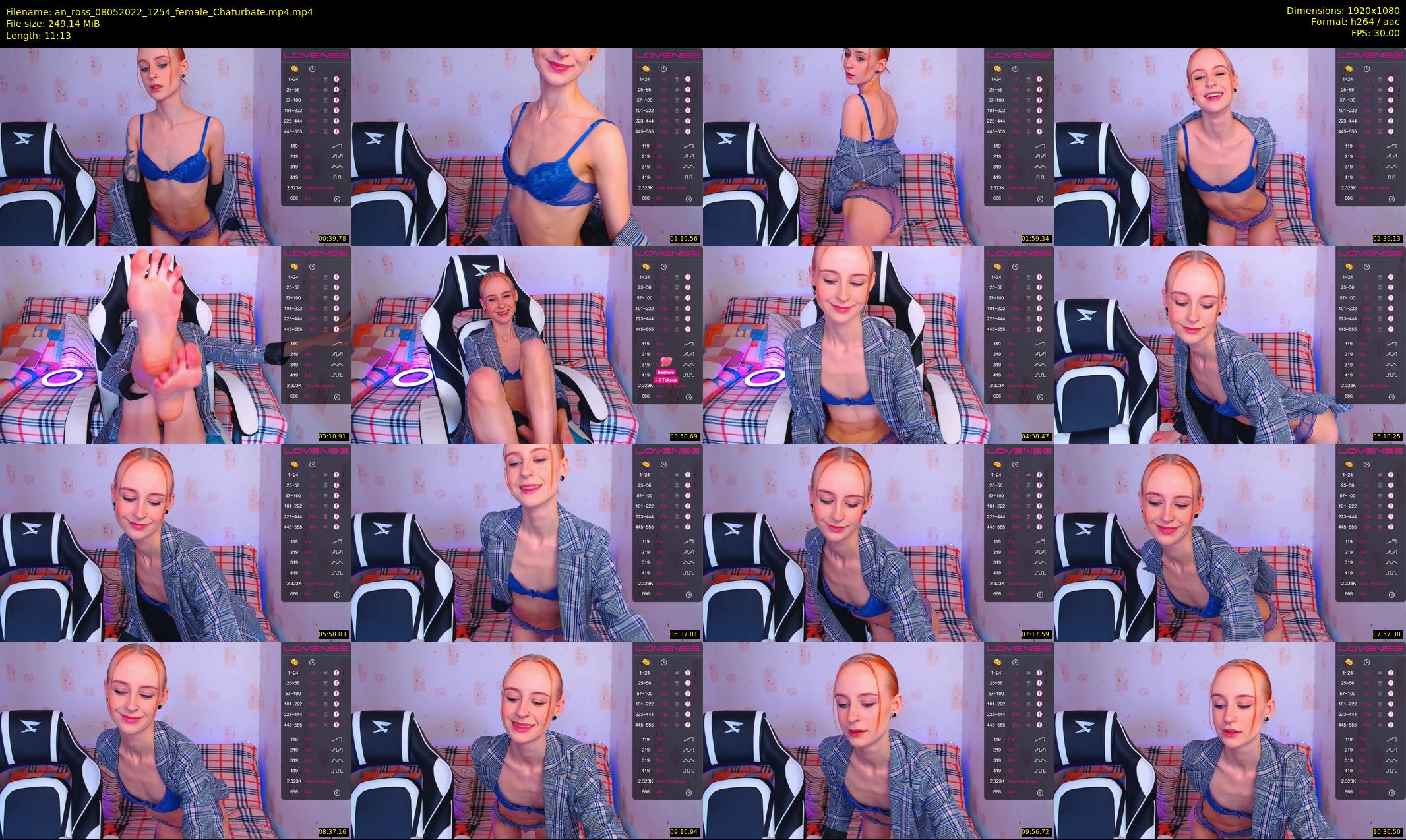 an_ross — 12 minute Chaturbate female cam show recording, 1080p, May 8, 2022