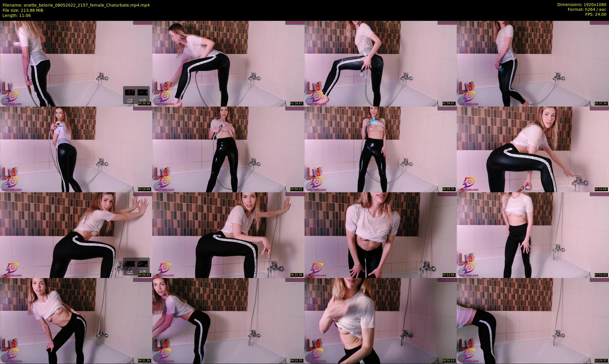 anette_belorie — 12 minute Chaturbate female cam show recording, 1080p, May 8, 2022