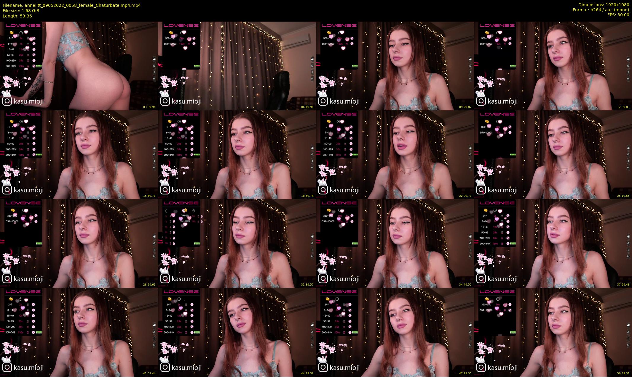annelitt — 54 minute Chaturbate female cam show recording, 1080p, May 9, 2022