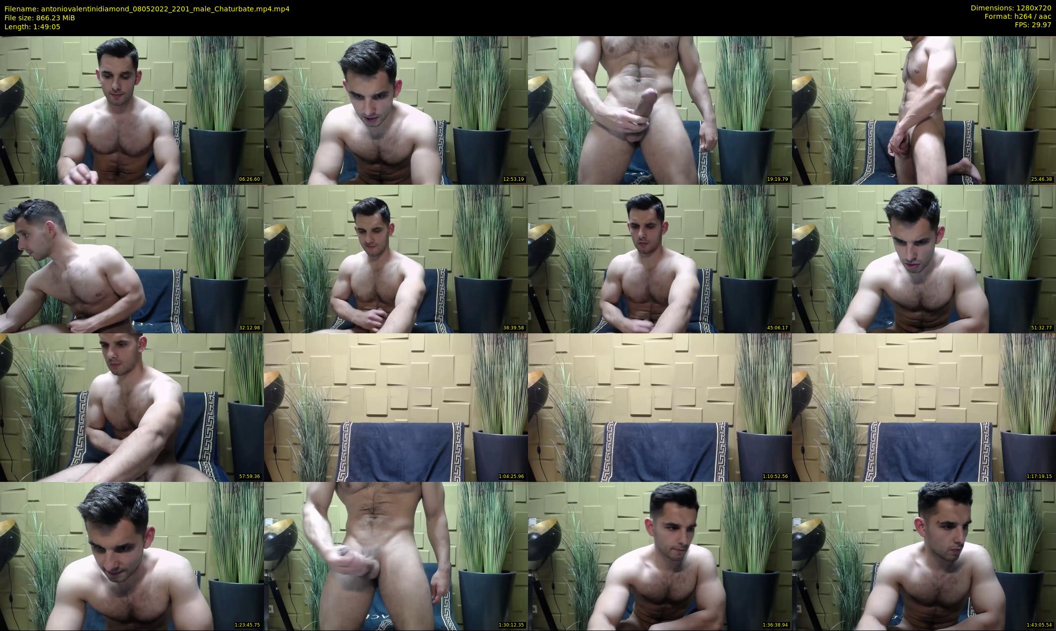 antoniovalentinidiamond — 110 minute Chaturbate male cam show recording, 720p, May 8, 2022