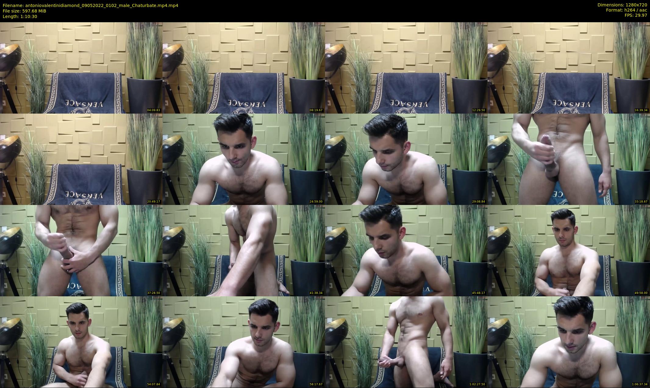antoniovalentinidiamond — 71 minute Chaturbate male cam show recording, 720p, May 9, 2022