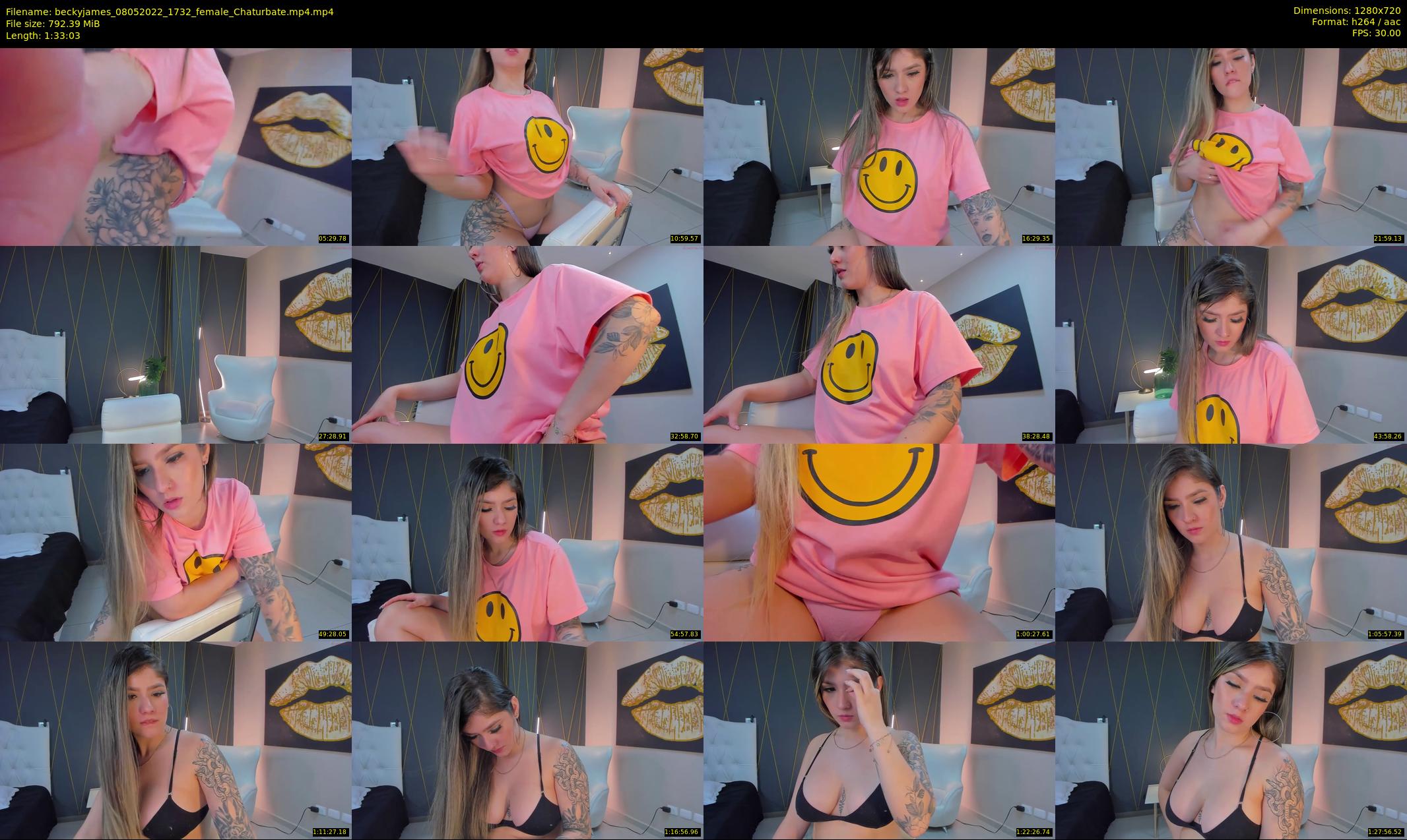 beckyjames — 94 minute Chaturbate female cam show recording, 720p, May 8, 2022