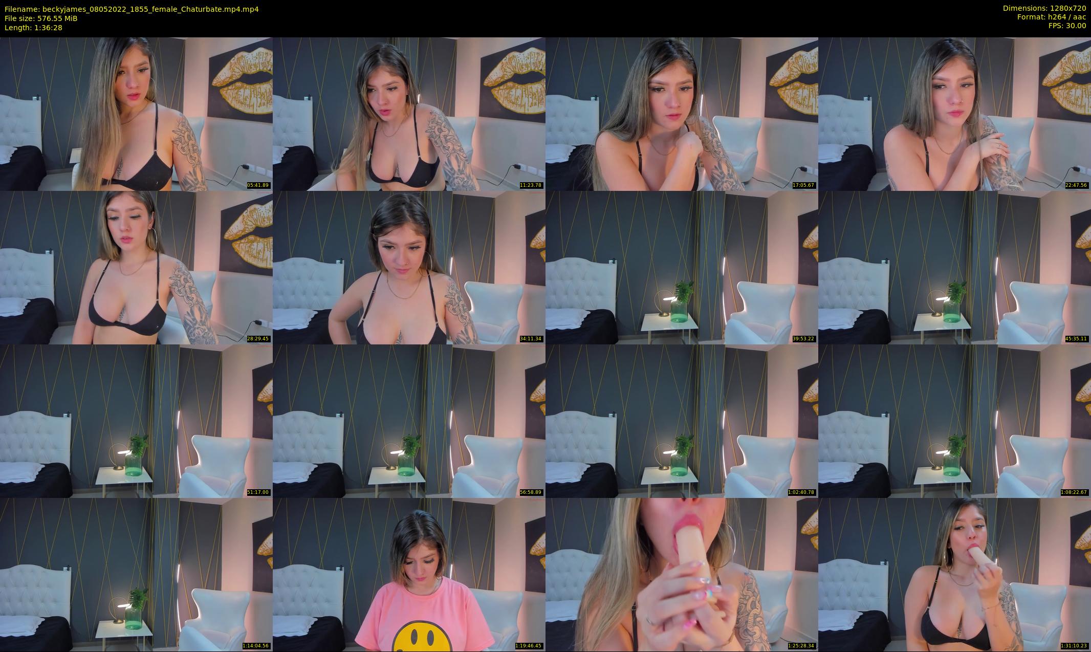 beckyjames — 97 minute Chaturbate female cam show recording, 720p, May 8, 2022