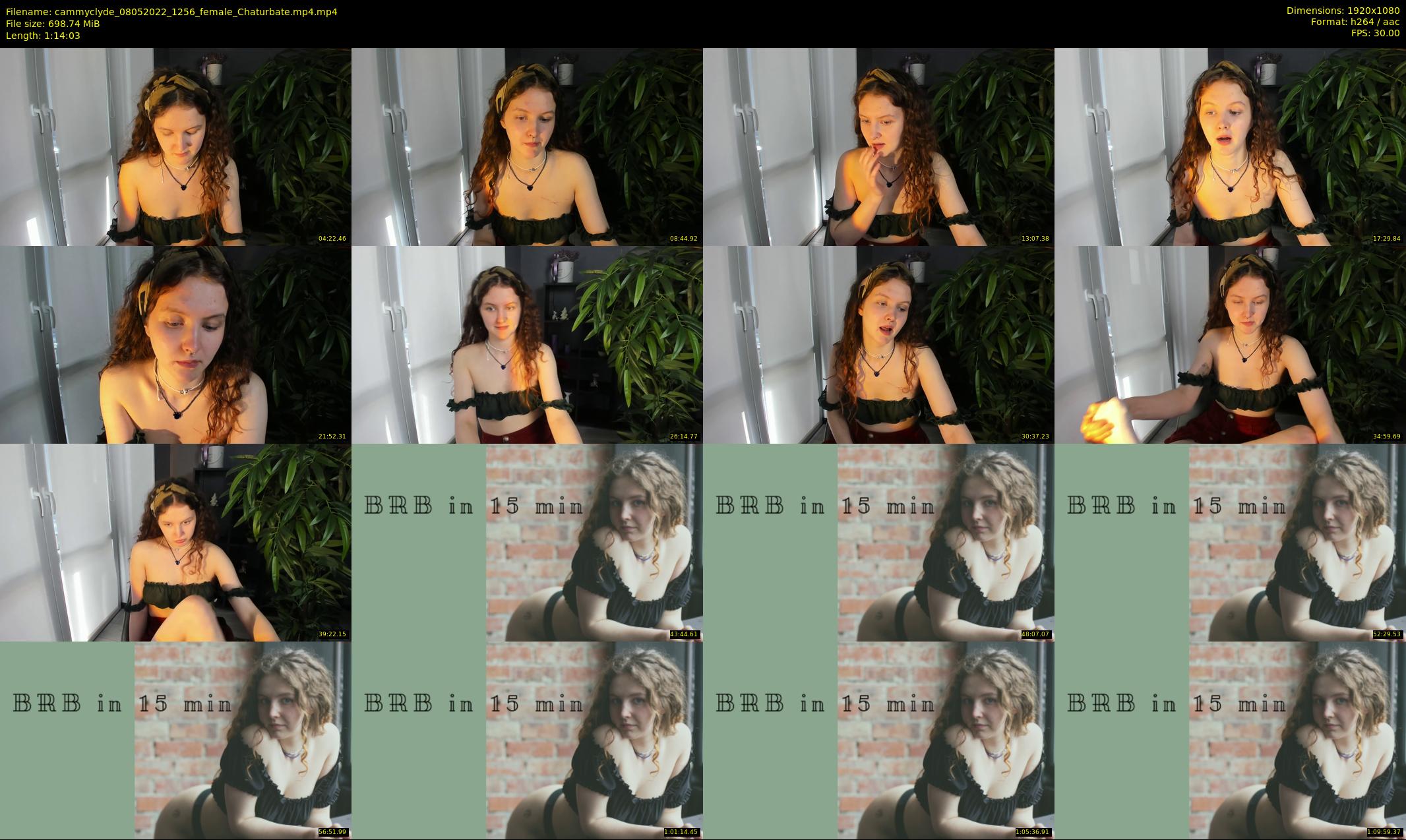 cammyclyde — 75 minute Chaturbate female cam show recording, 1080p, May 8, 2022