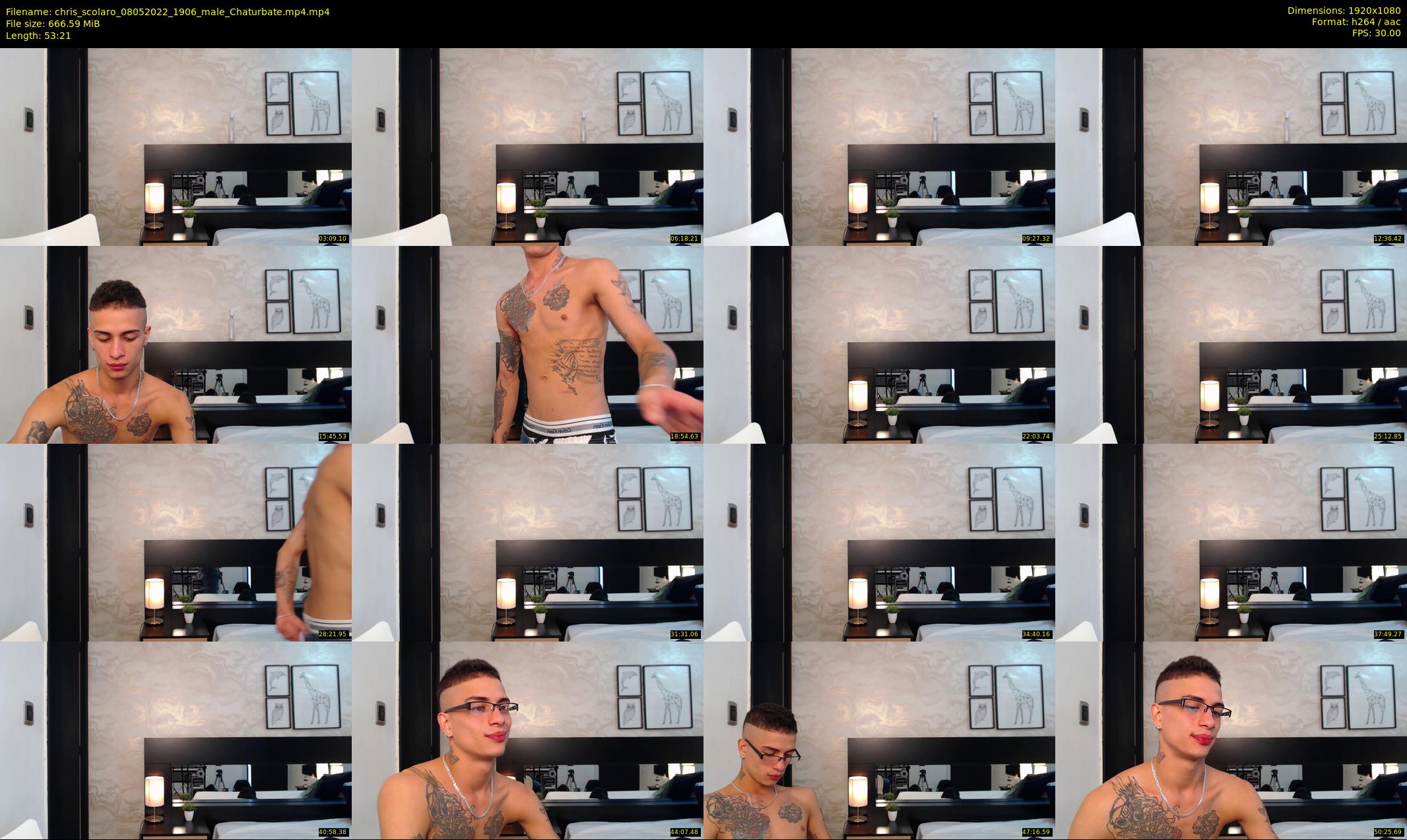 chris_scolaro — 54 minute Chaturbate male cam show recording, 1080p, May 8, 2022