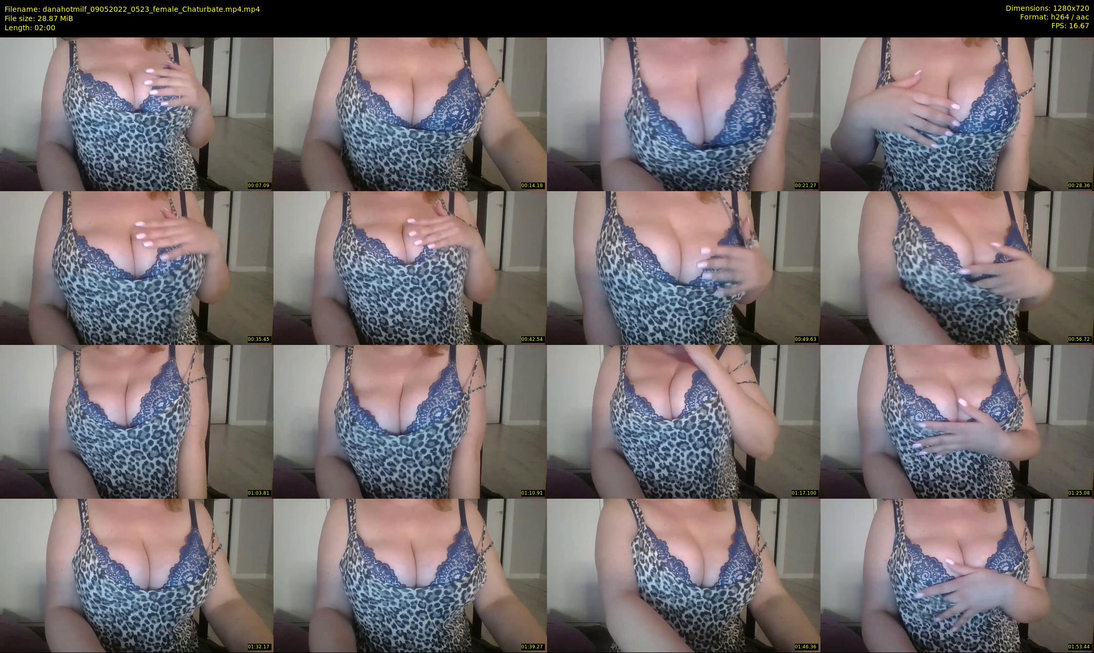 danahotmilf — 2 minute Chaturbate female cam show recording, 720p, May 9, 2022
