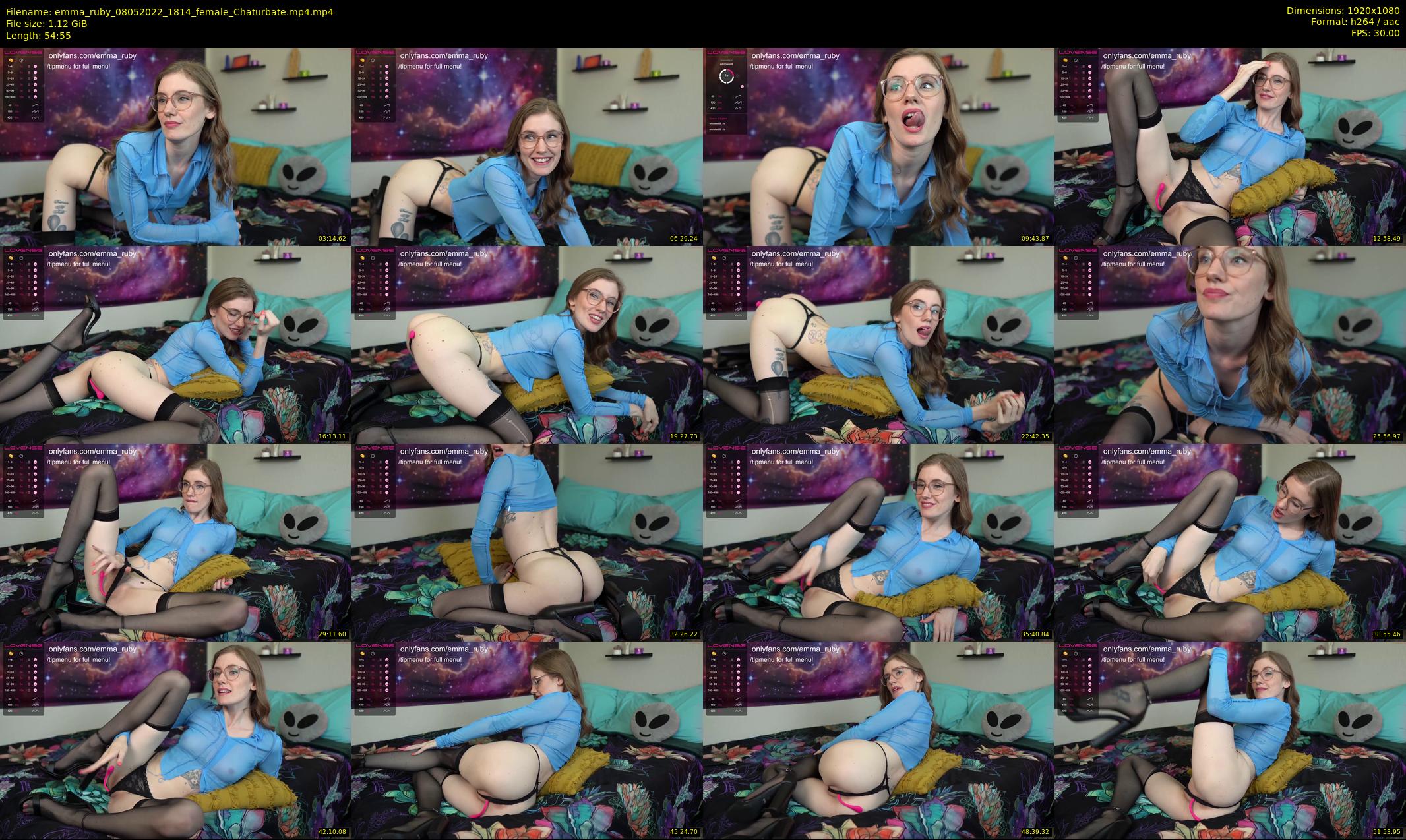 emma_ruby — 55 minute Chaturbate female cam show recording, 1080p, May 8, 2022