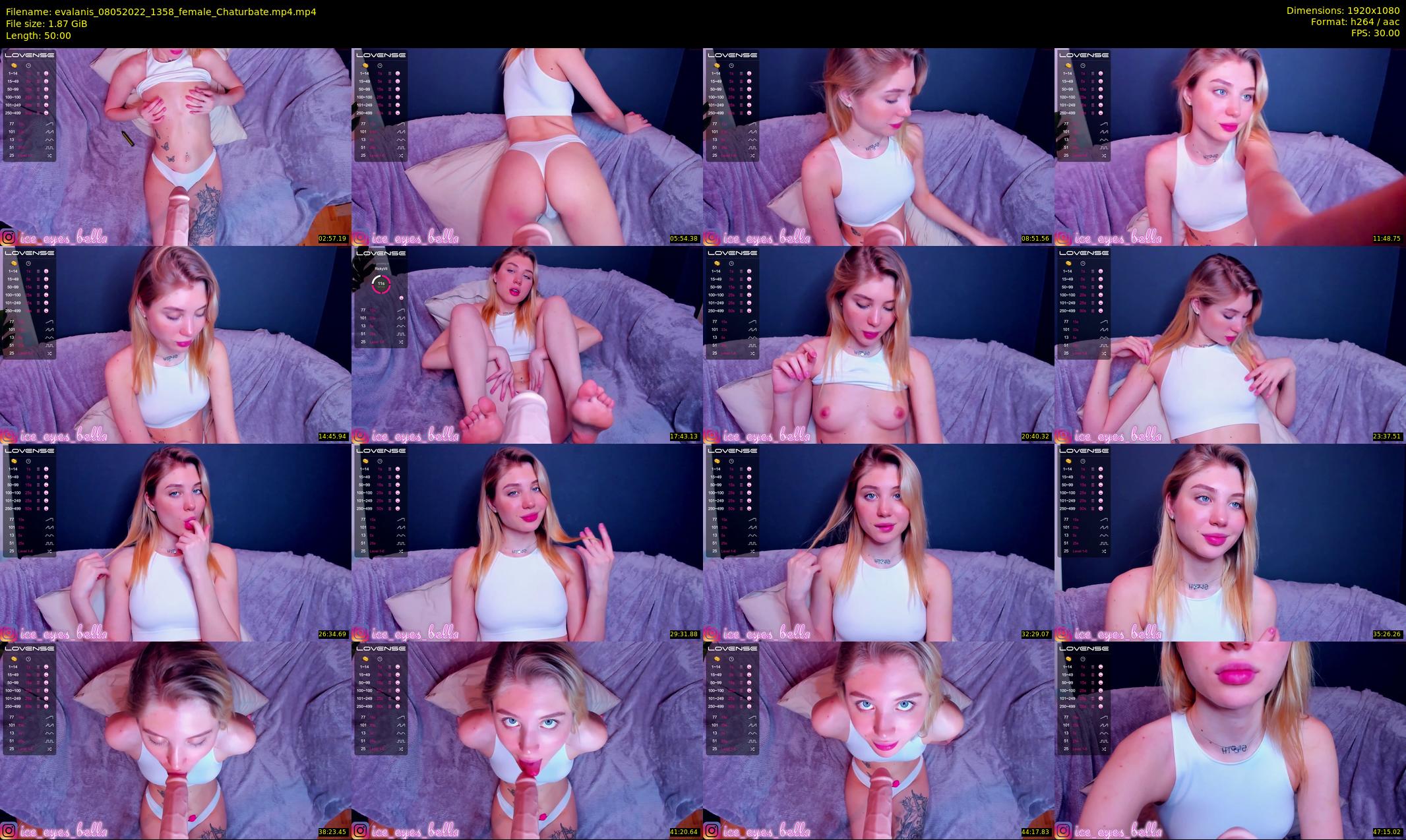 evalanis — 50 minute Chaturbate couple cam show recording, 1080p, May 8, 2022
