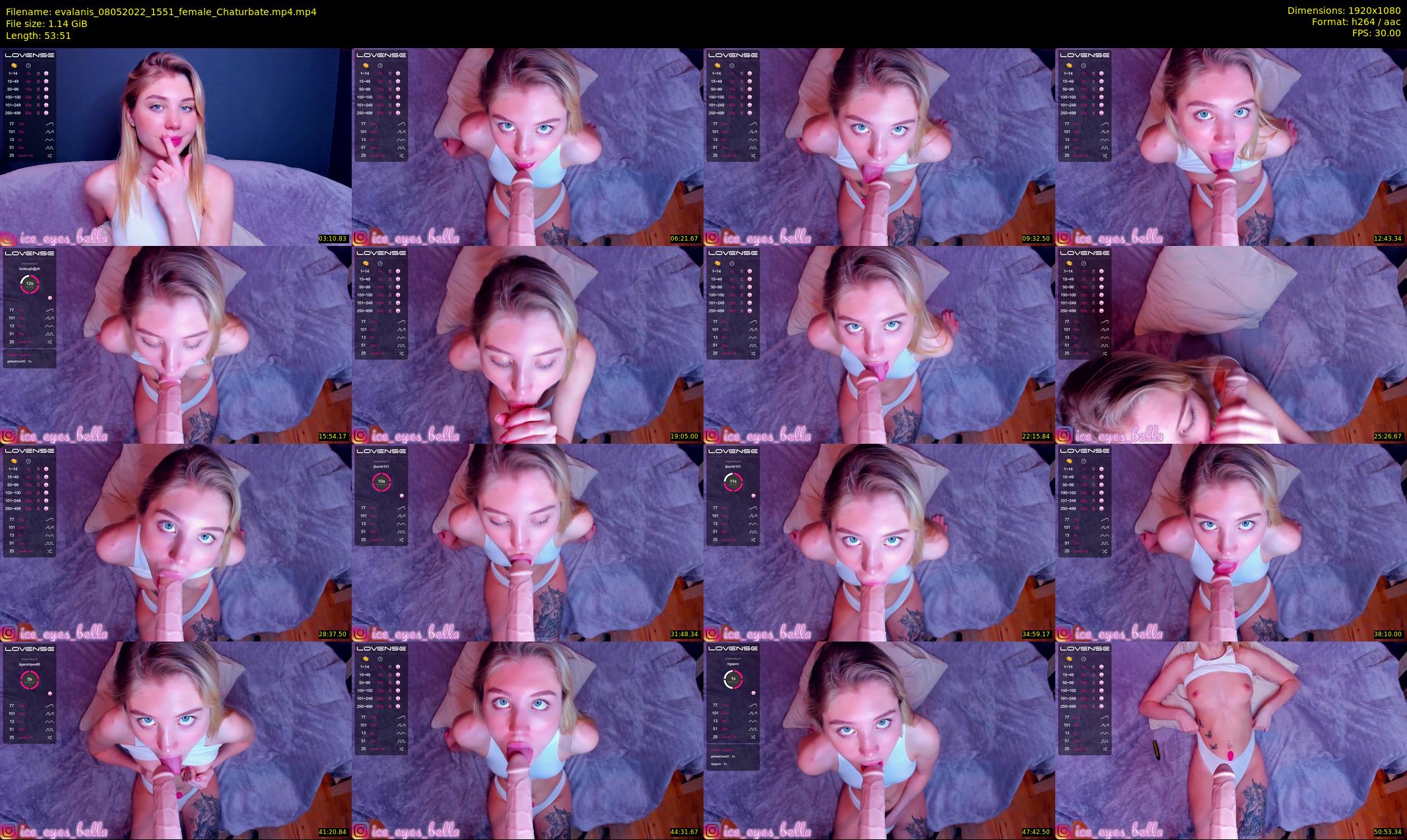 evalanis — 54 minute Chaturbate couple cam show recording, 1080p, May 8, 2022
