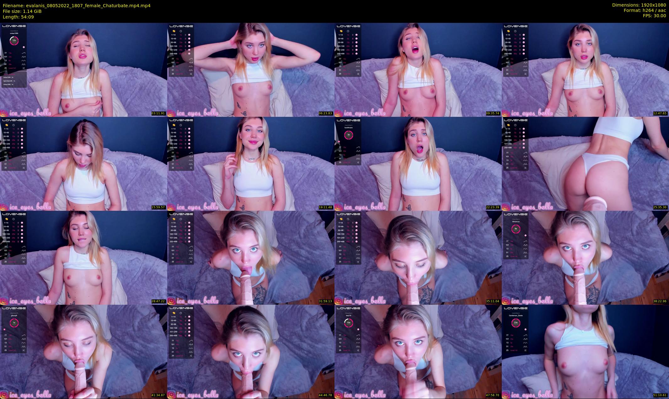evalanis — 55 minute Chaturbate couple cam show recording, 1080p, May 8, 2022