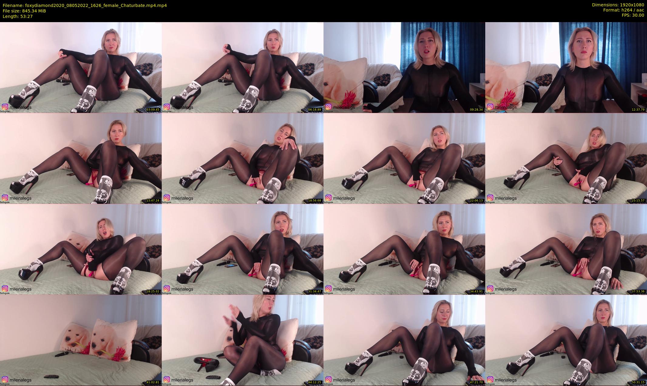 foxydiamond2020 — 54 minute Chaturbate female cam show recording, 1080p, May 8, 2022