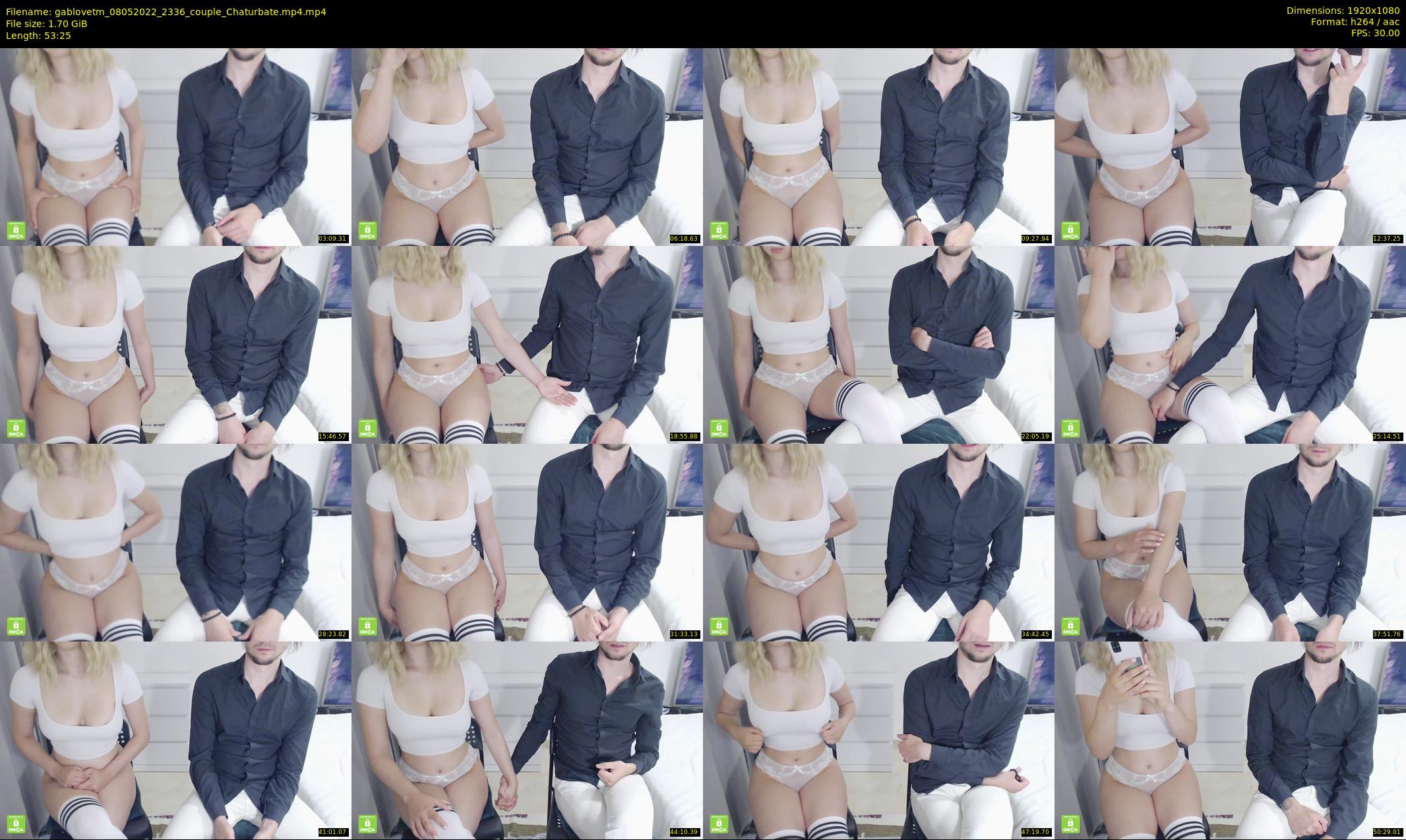 gablovetm — 54 minute Chaturbate couple cam show recording, 1080p, May 8, 2022