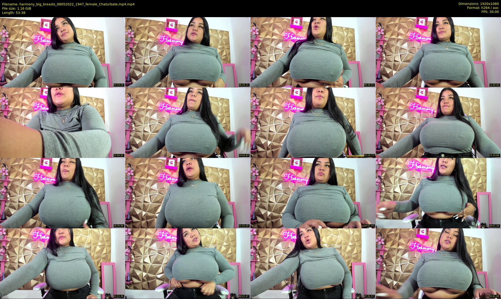 harmony_big_breasts — 54 minute Chaturbate female cam show recording, 1080p, May 8, 2022