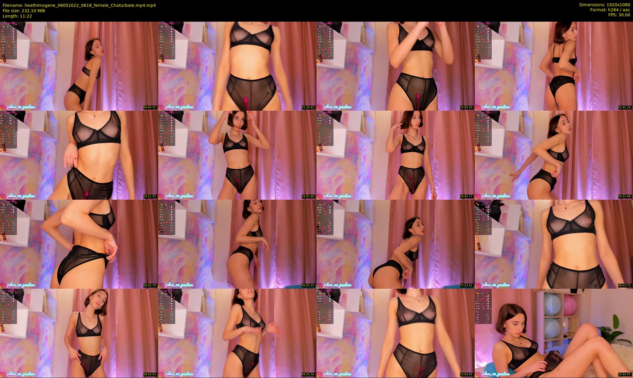 heathimogene — 12 minute Chaturbate female cam show recording, 1080p, May 8, 2022