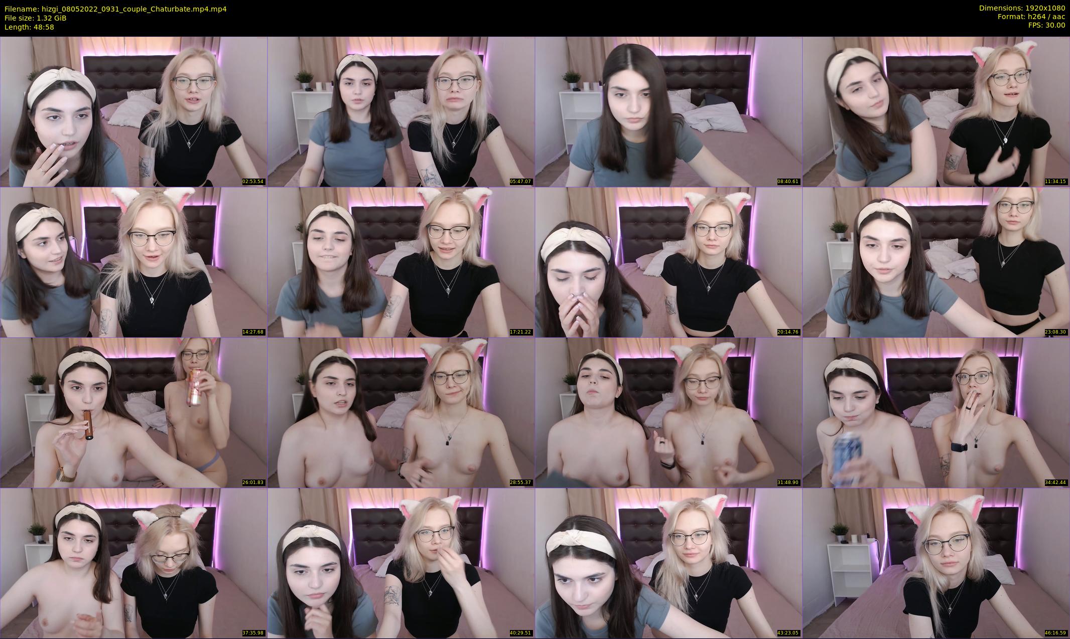 hizgi — 49 minute Chaturbate couple cam show recording, 1080p, May 8, 2022