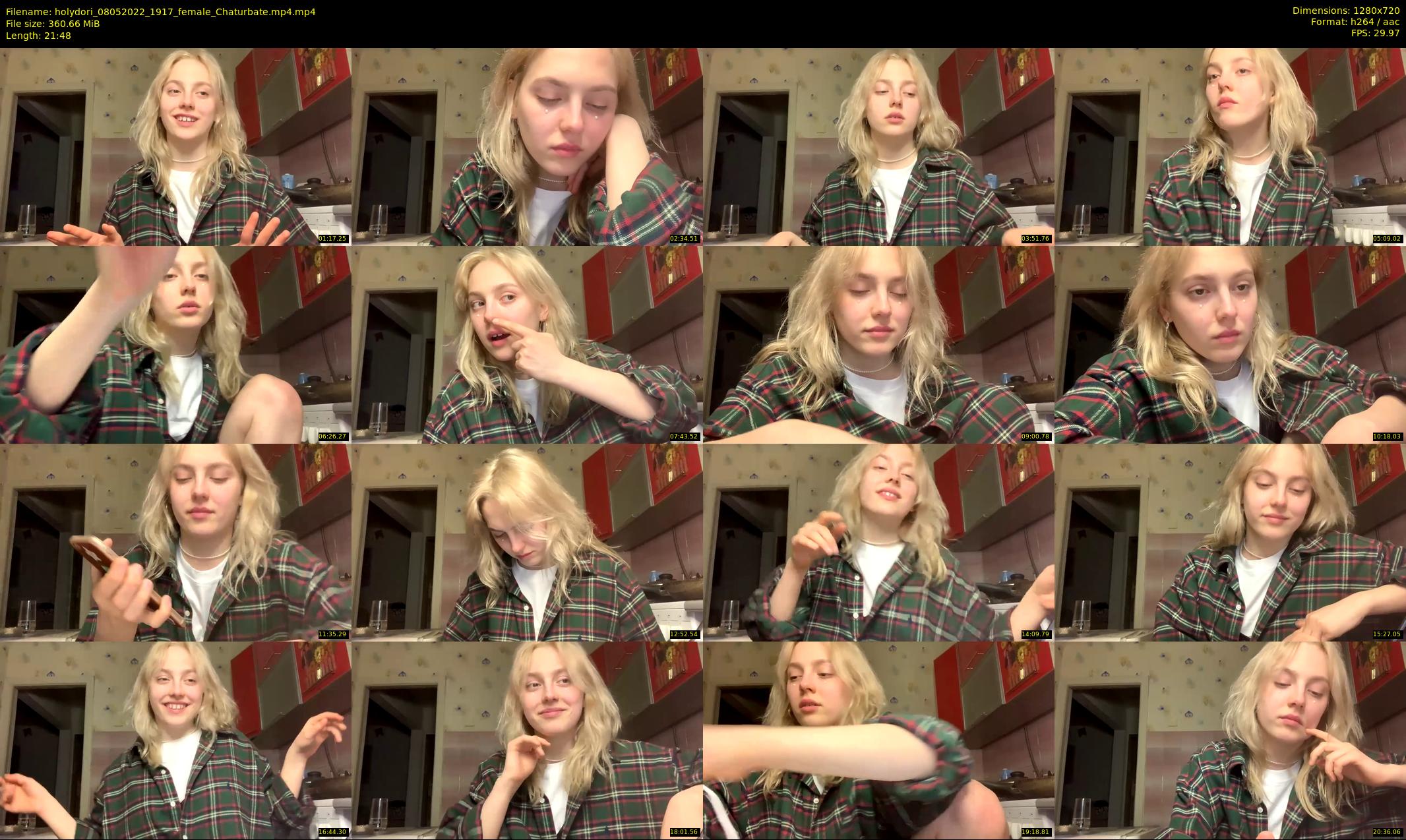 holydori — 22 minute Chaturbate female cam show recording, 720p, May 8, 2022