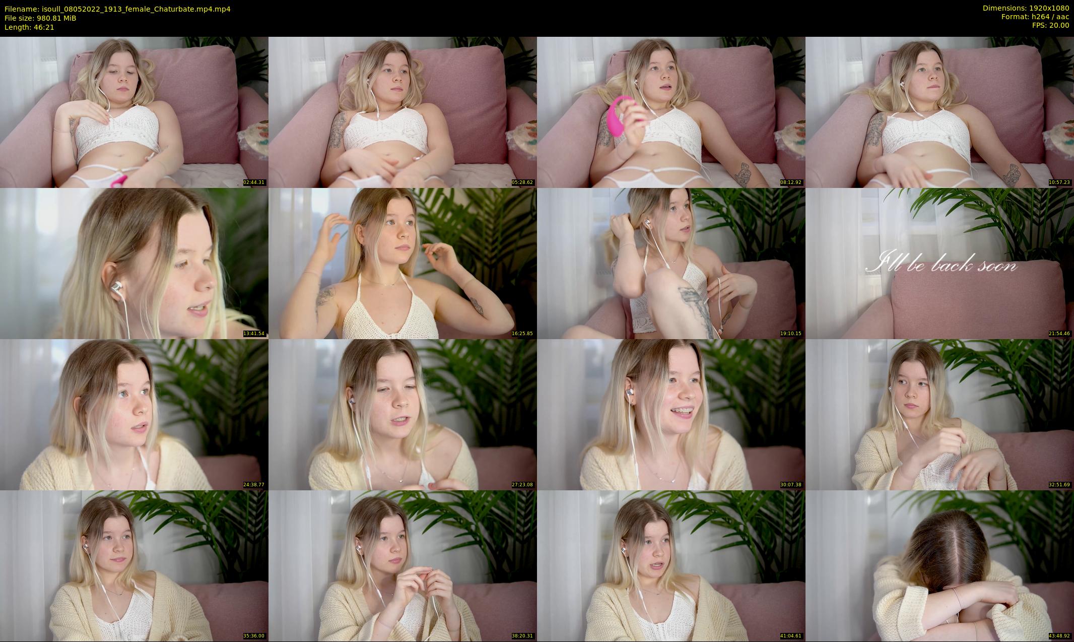 isoull — 47 minute Chaturbate female cam show recording, 1080p, May 8, 2022
