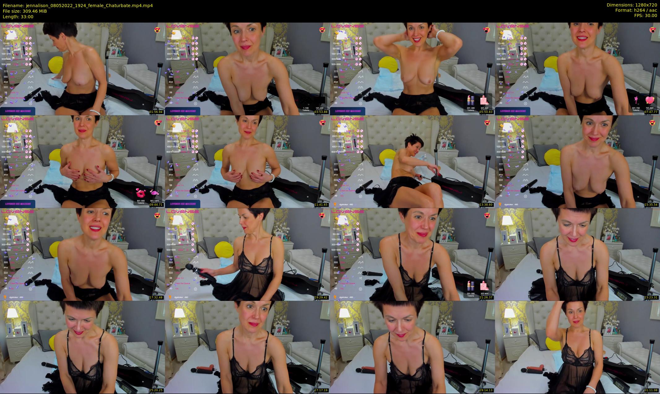 jennalison — 33 minute Chaturbate female cam show recording, 720p, May 8, 2022