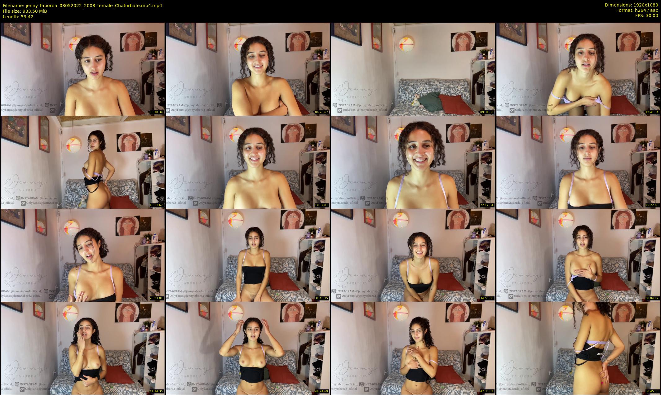 jenny_taborda — 54 minute Chaturbate female cam show recording, 1080p, May 8, 2022