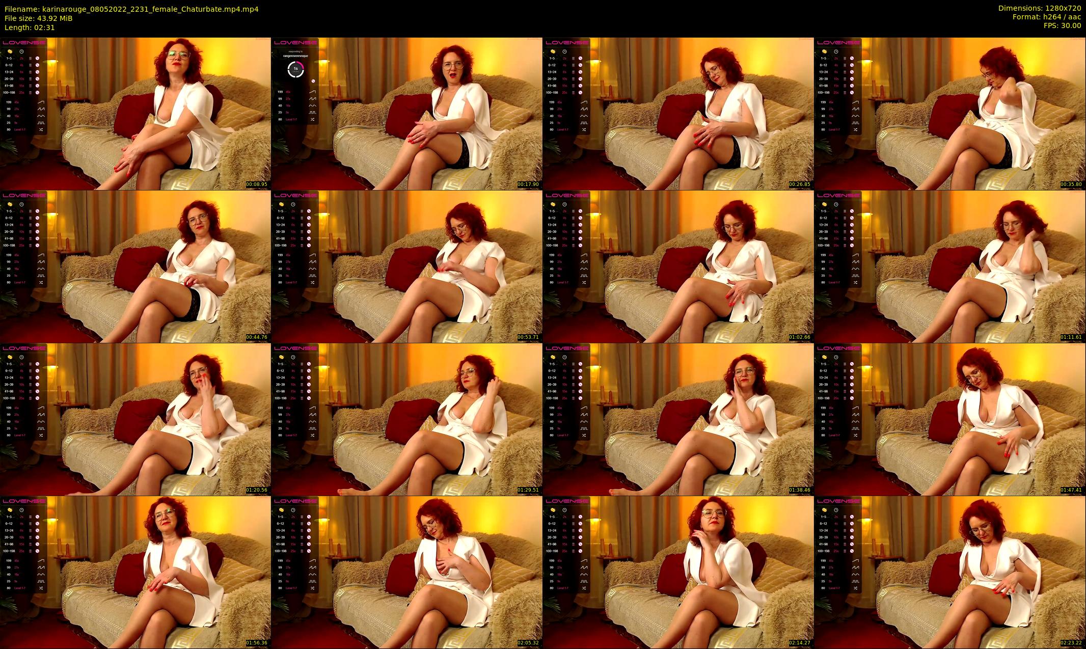 karinarouge — 3 minute Chaturbate female cam show recording, 720p, May 8, 2022