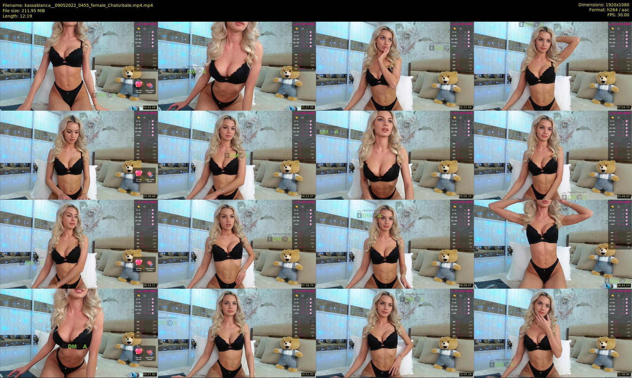 kassablanca_ — 13 minute Chaturbate female cam show recording, 1080p, May 9, 2022