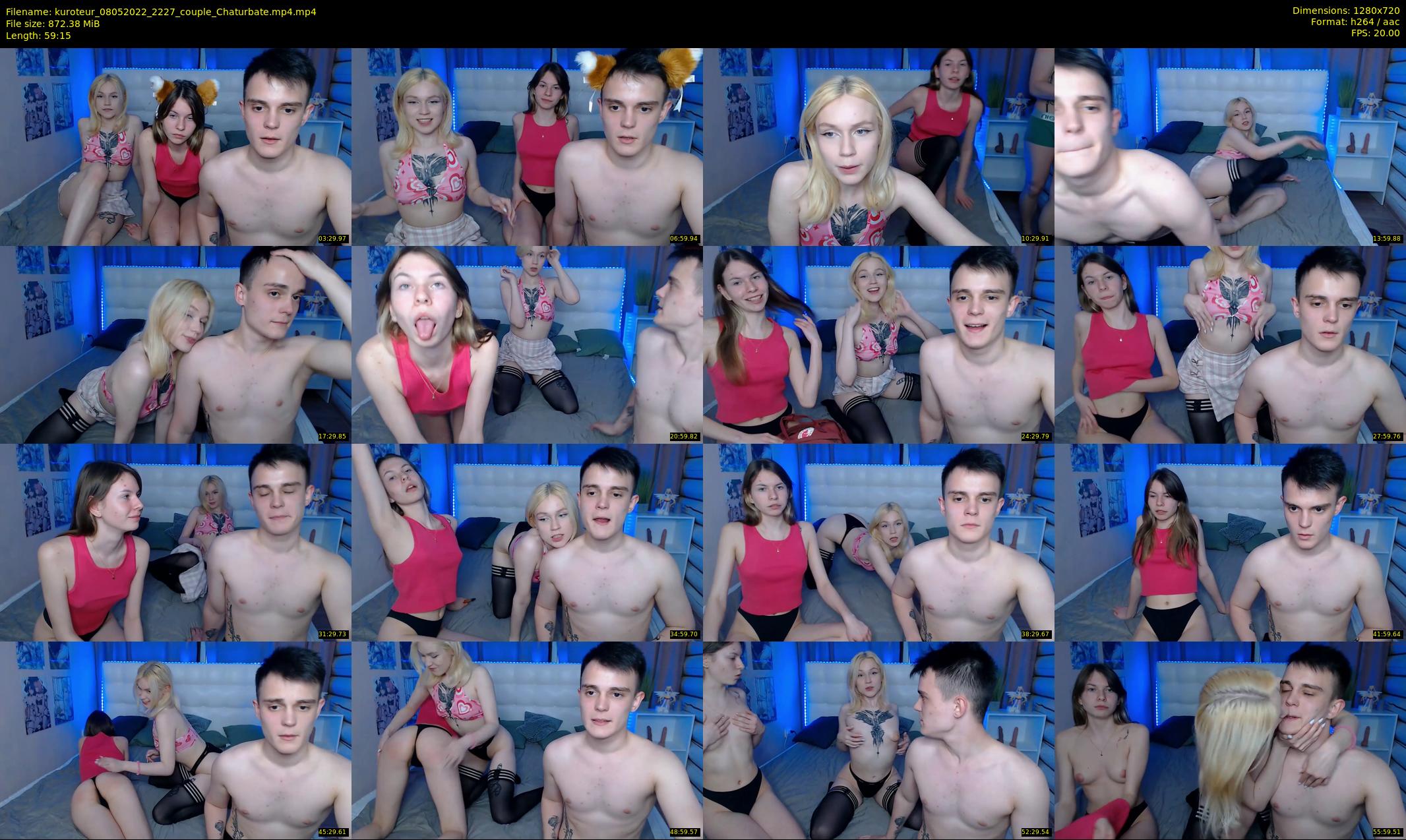 kuroteur — 60 minute Chaturbate couple cam show recording, 720p, May 8, 2022