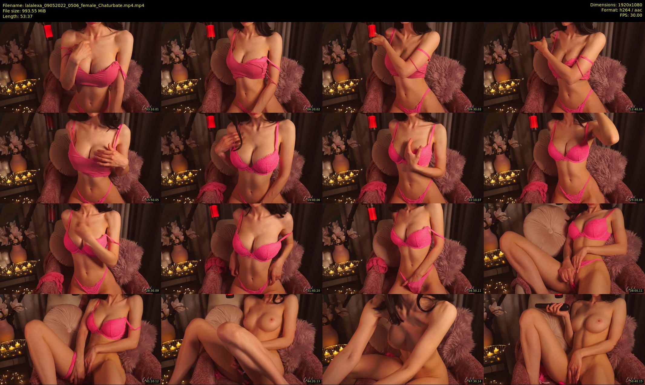 lalalexa — 54 minute Chaturbate female cam show recording, 1080p, May 9, 2022