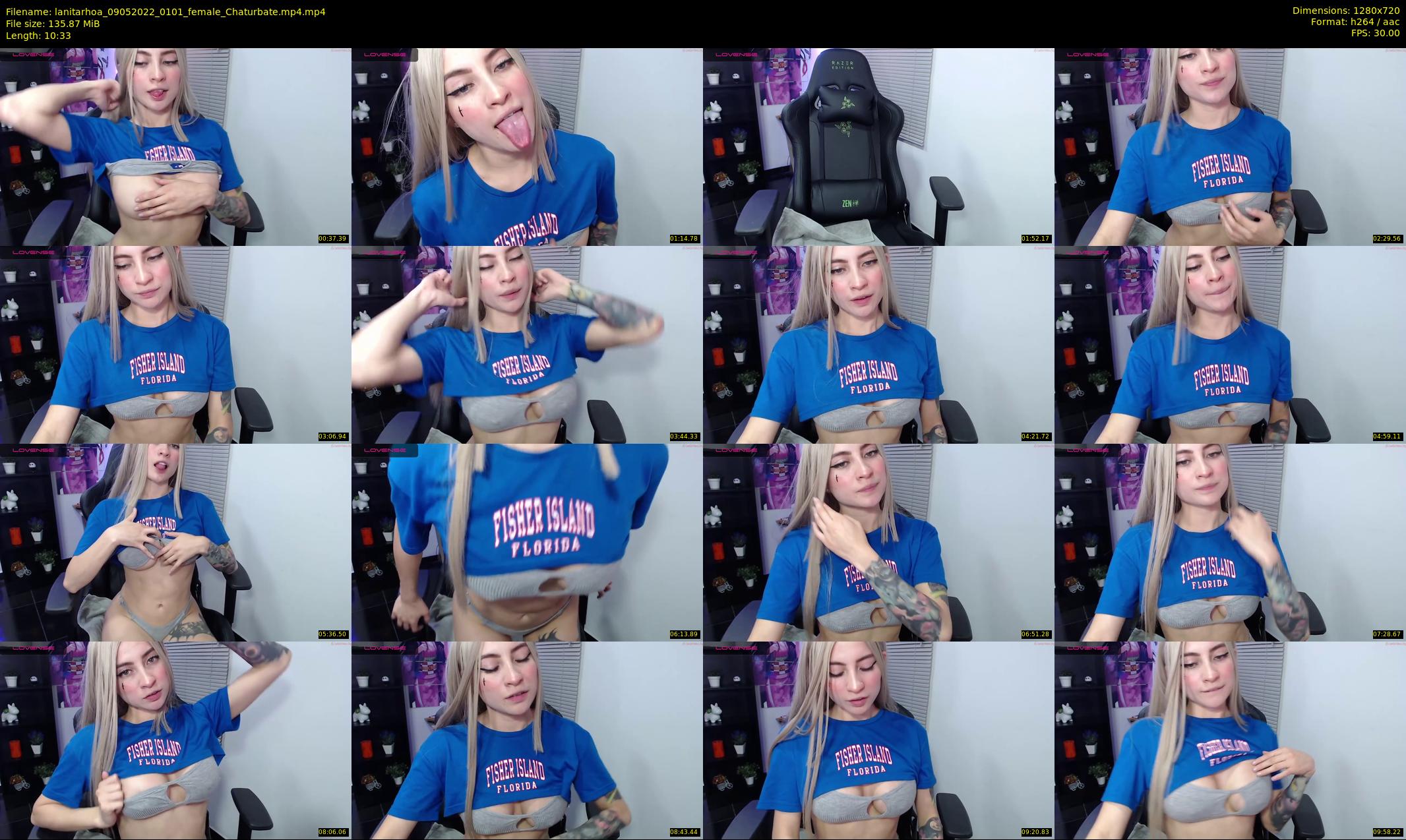 lanitarhoa — 11 minute Chaturbate female cam show recording, 720p, May 9, 2022