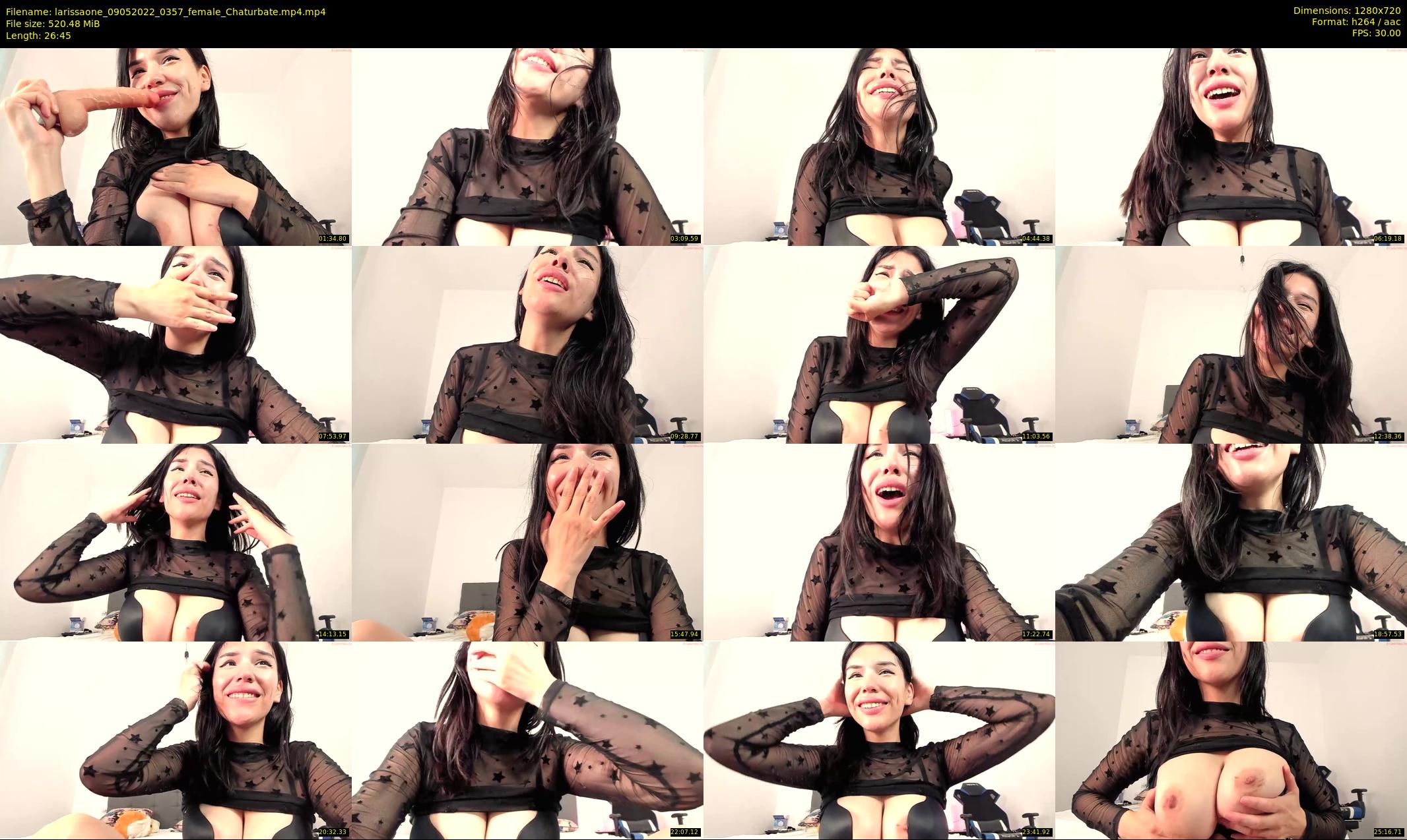 larissaone — 27 minute Chaturbate female cam show recording, 720p, May 9, 2022