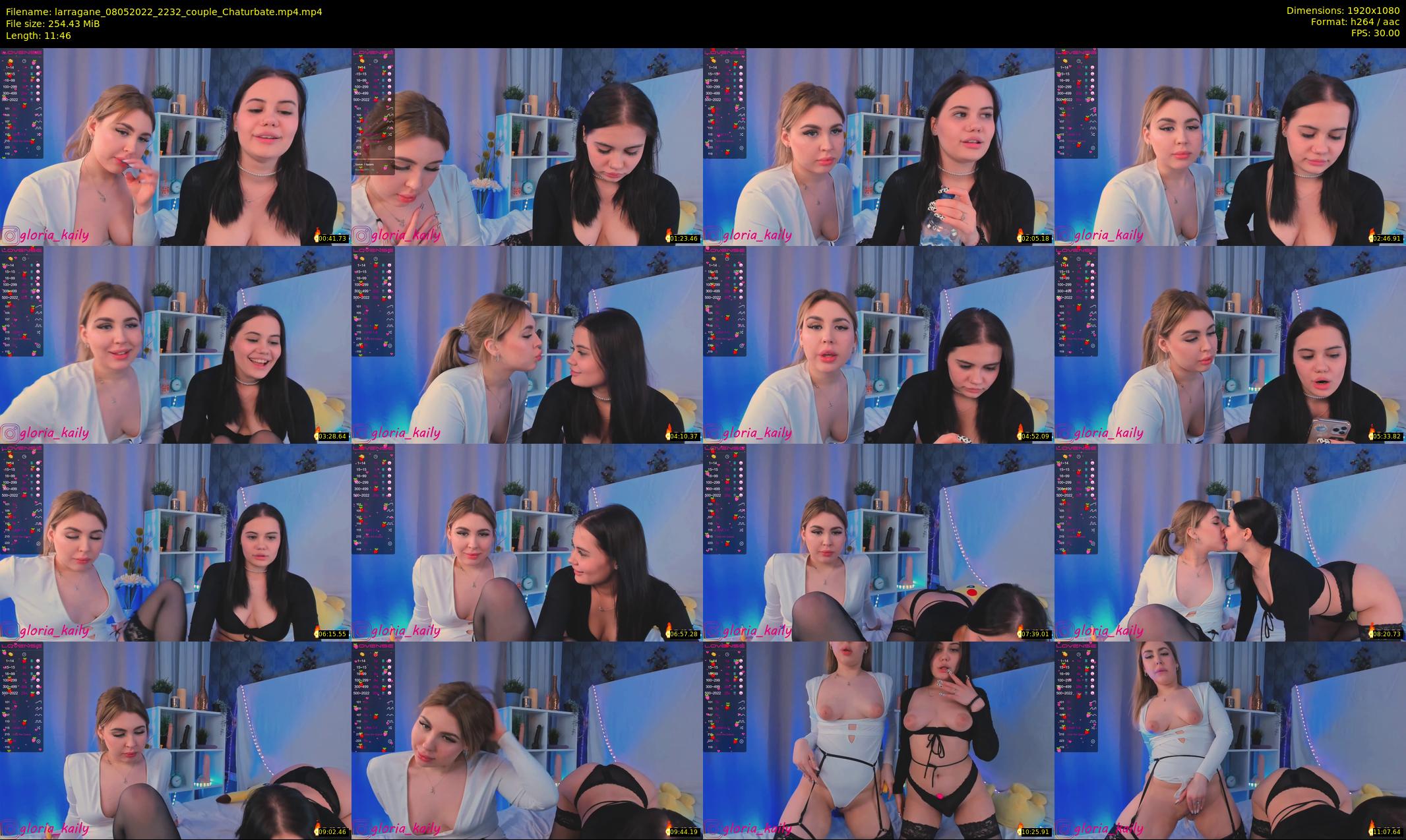 larragane — 12 minute Chaturbate couple cam show recording, 1080p, May 8, 2022