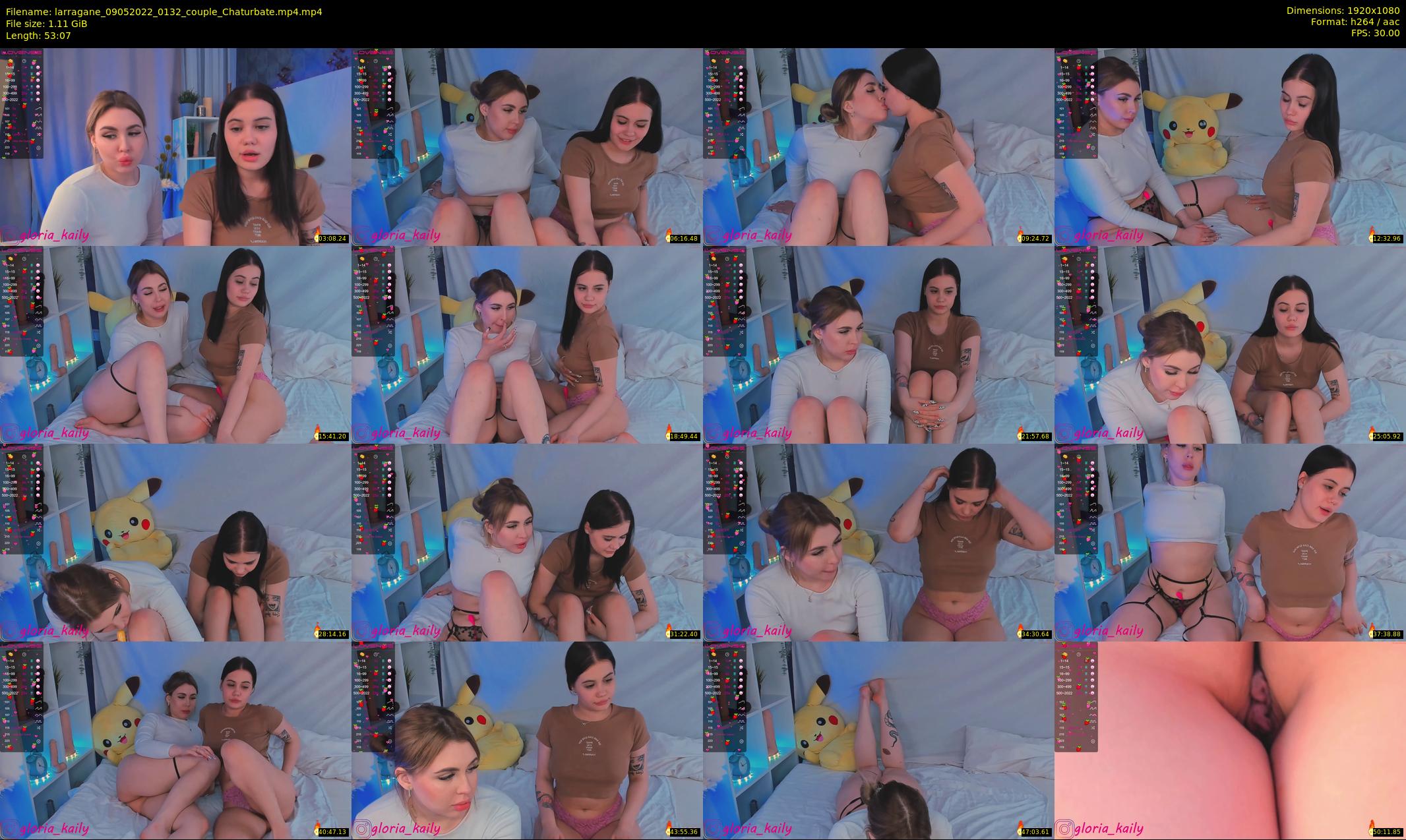 larragane — 54 minute Chaturbate couple cam show recording, 1080p, May 9, 2022
