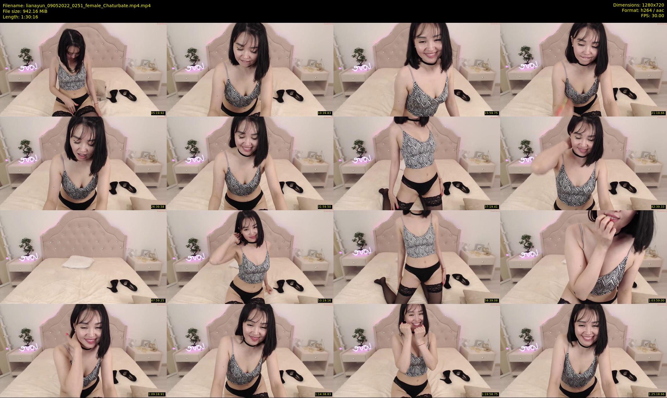lianayun — 91 minute Chaturbate female cam show recording, 720p, May 9, 2022