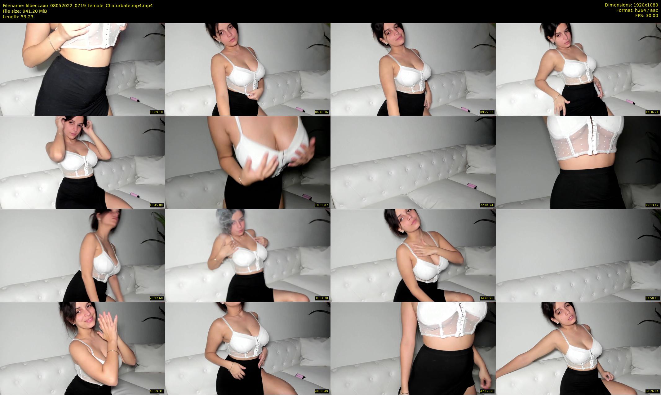 lilbeccaxo — 54 minute Chaturbate female cam show recording, 1080p, May 8, 2022