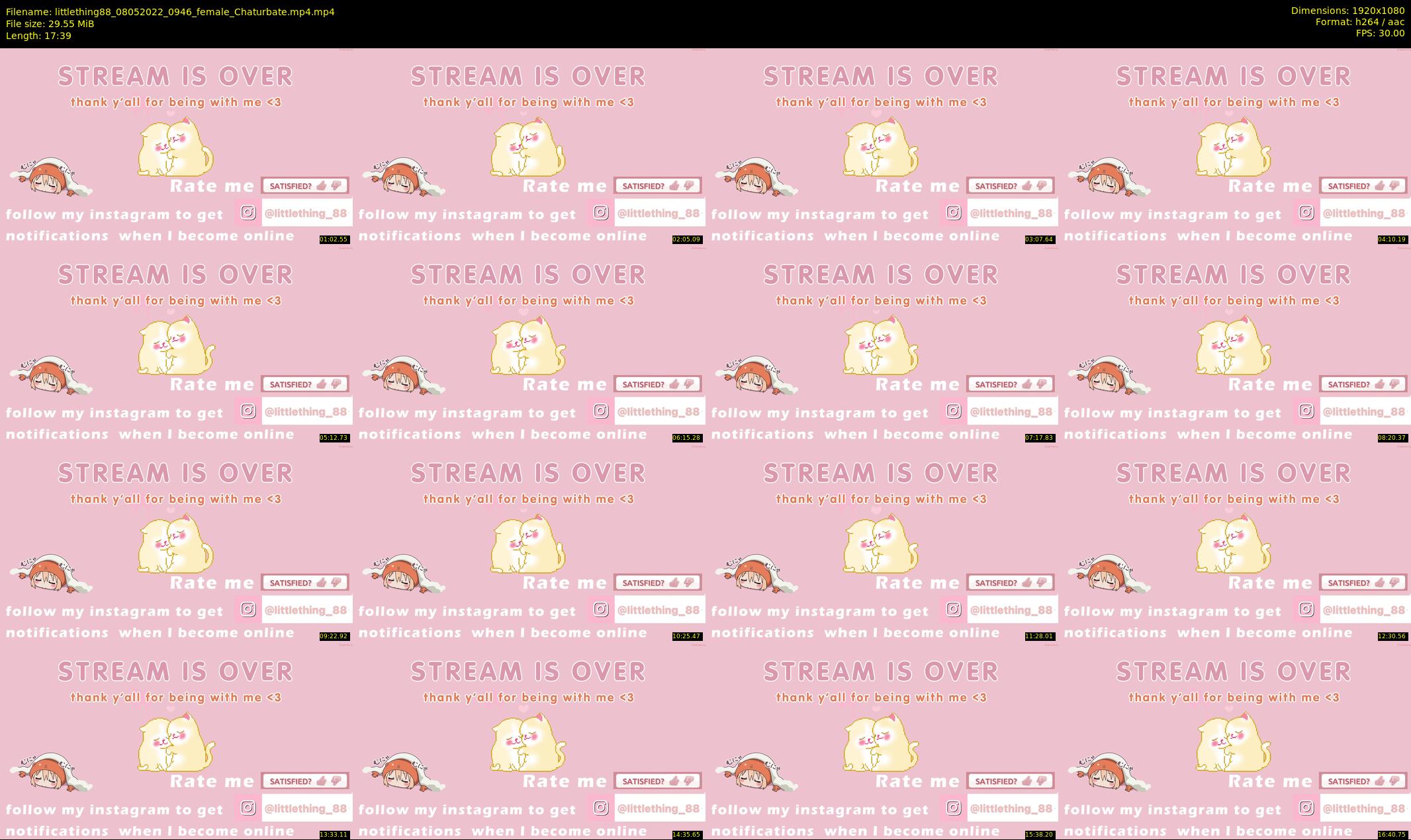 littlething88 — 18 minute Chaturbate female cam show recording, 1080p, May 8, 2022