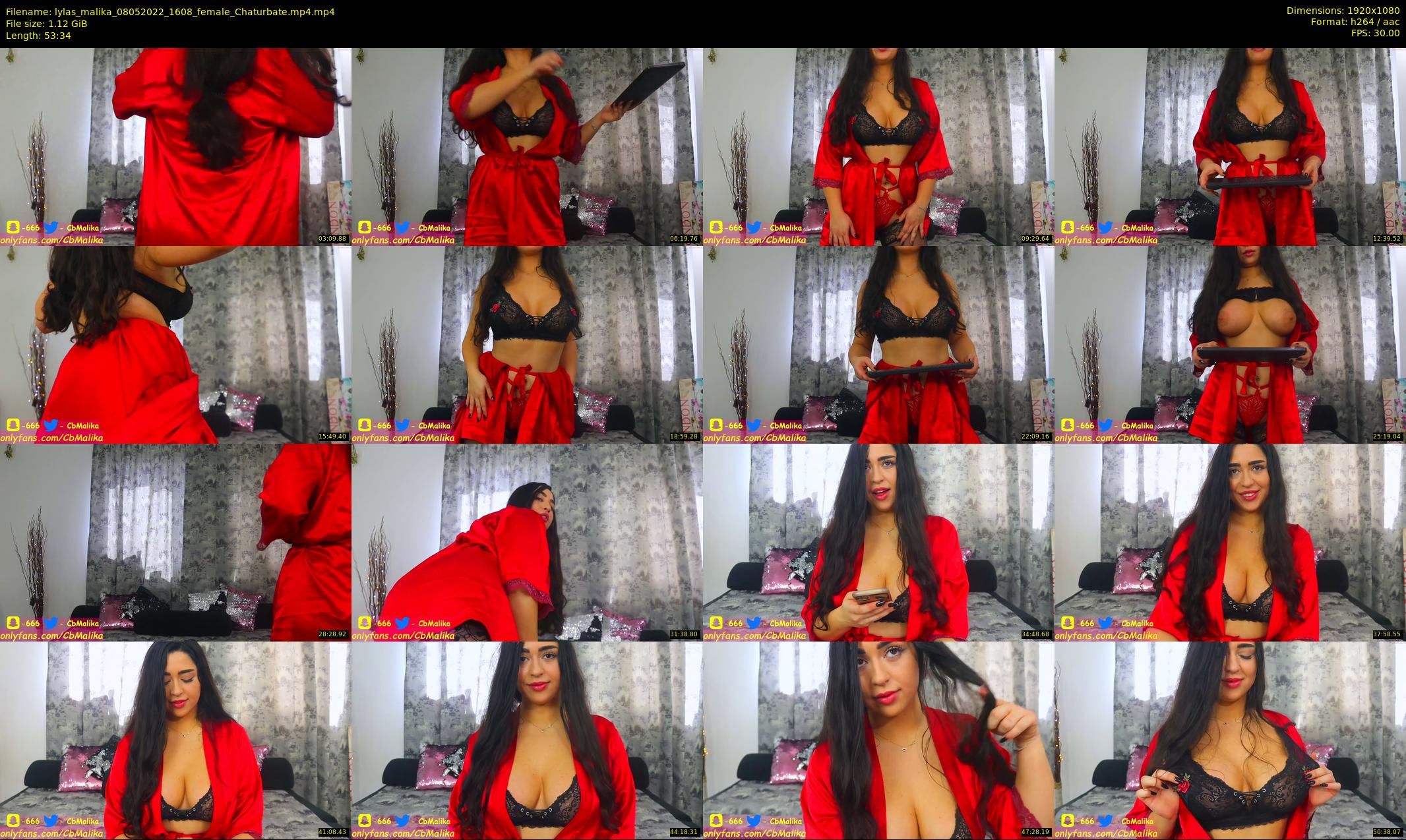 lylas_malika — 54 minute Chaturbate female cam show recording, 1080p, May 8, 2022