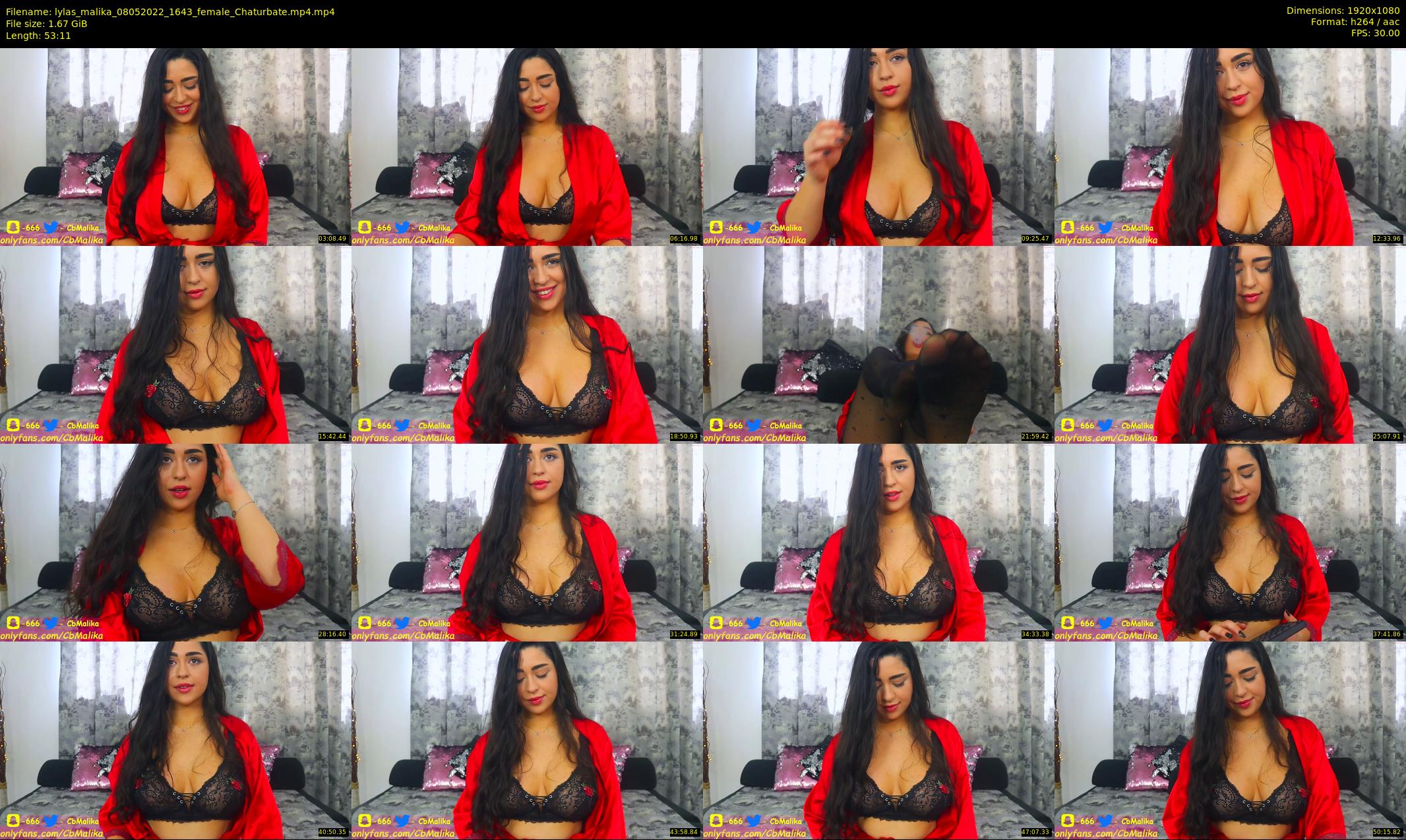 lylas_malika — 54 minute Chaturbate female cam show recording, 1080p, May 8, 2022