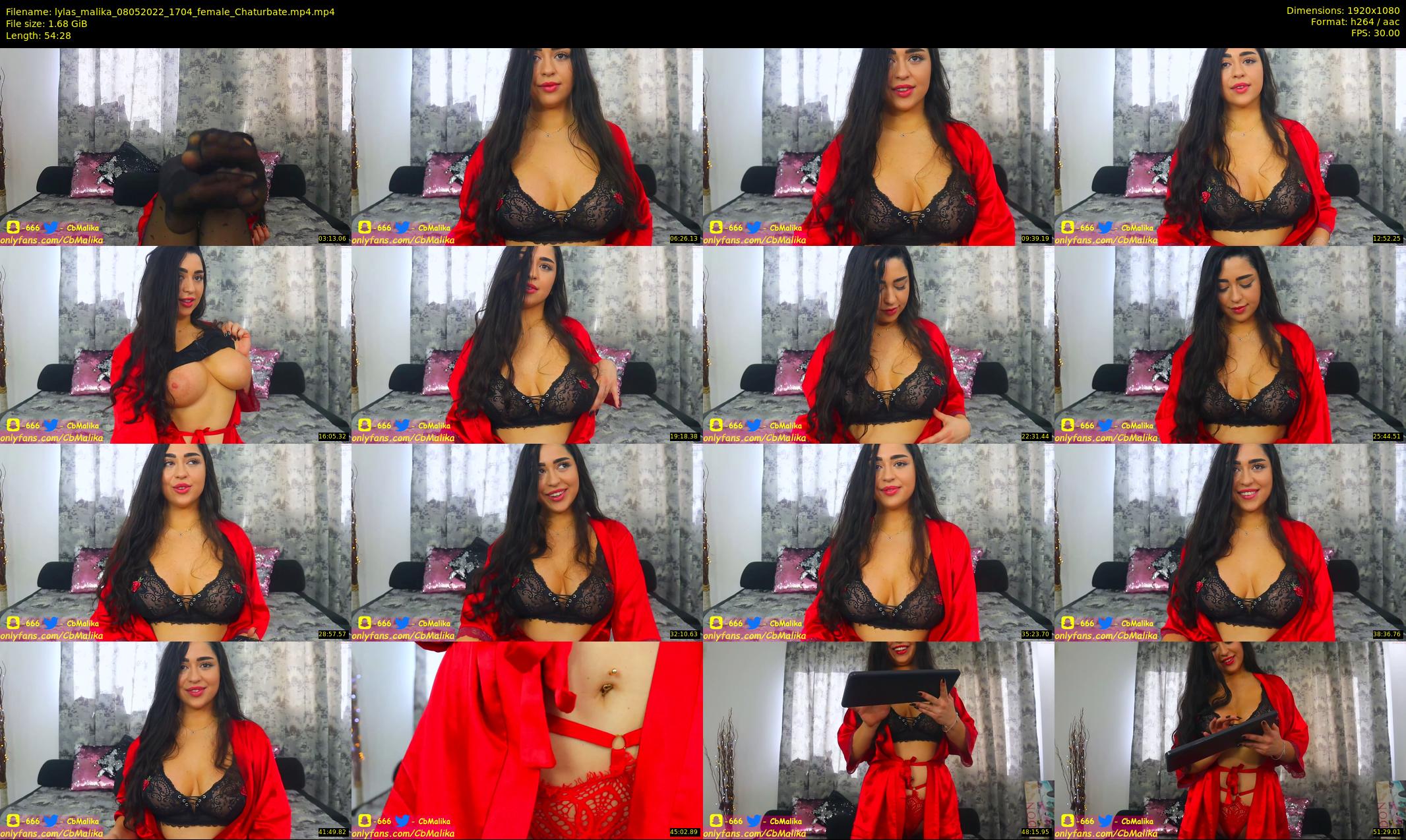 lylas_malika — 55 minute Chaturbate female cam show recording, 1080p, May 8, 2022