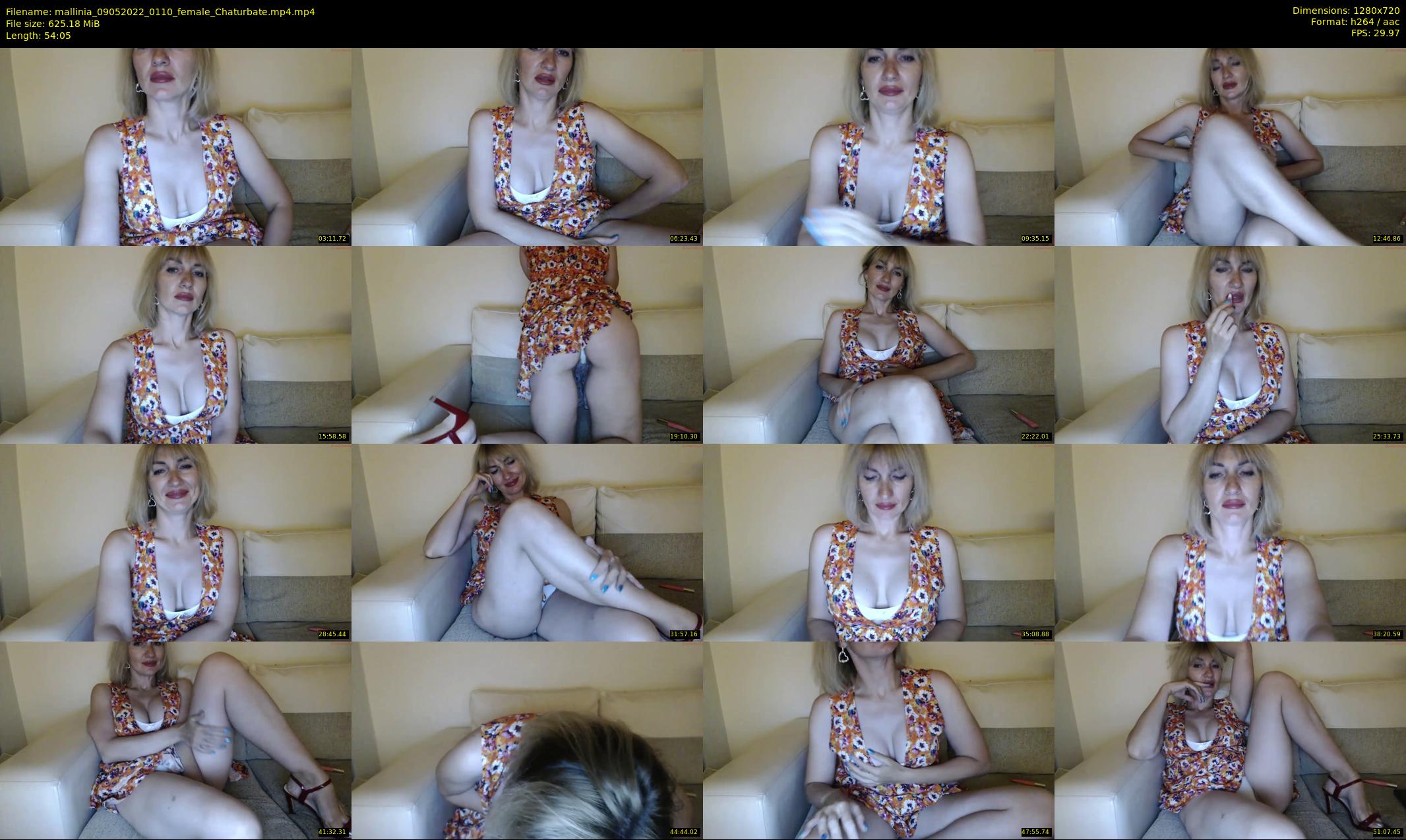 mallinia — 55 minute Chaturbate female cam show recording, 720p, May 9, 2022