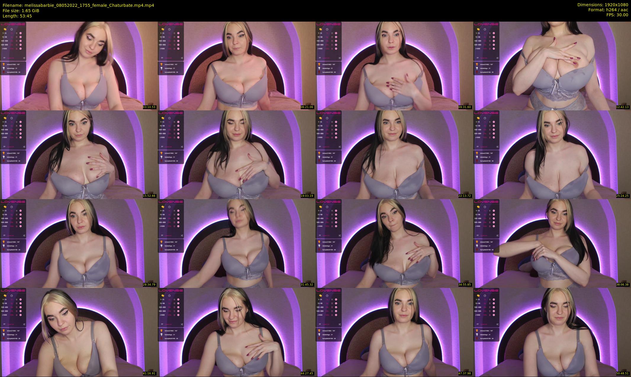 melissabarbie — 54 minute Chaturbate couple cam show recording, 1080p, May 8, 2022