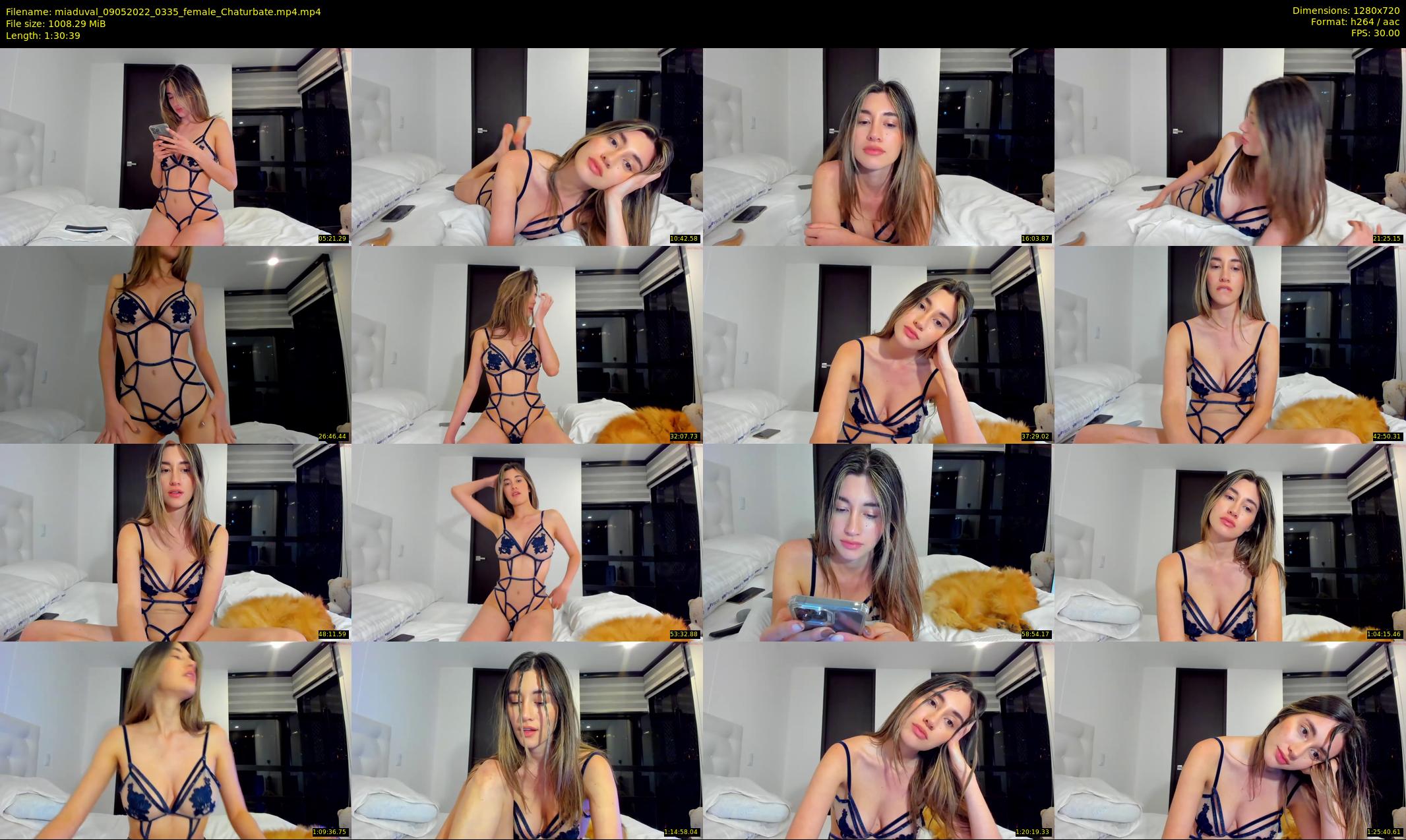 miaduval — 91 minute Chaturbate female cam show recording, 720p, May 9, 2022