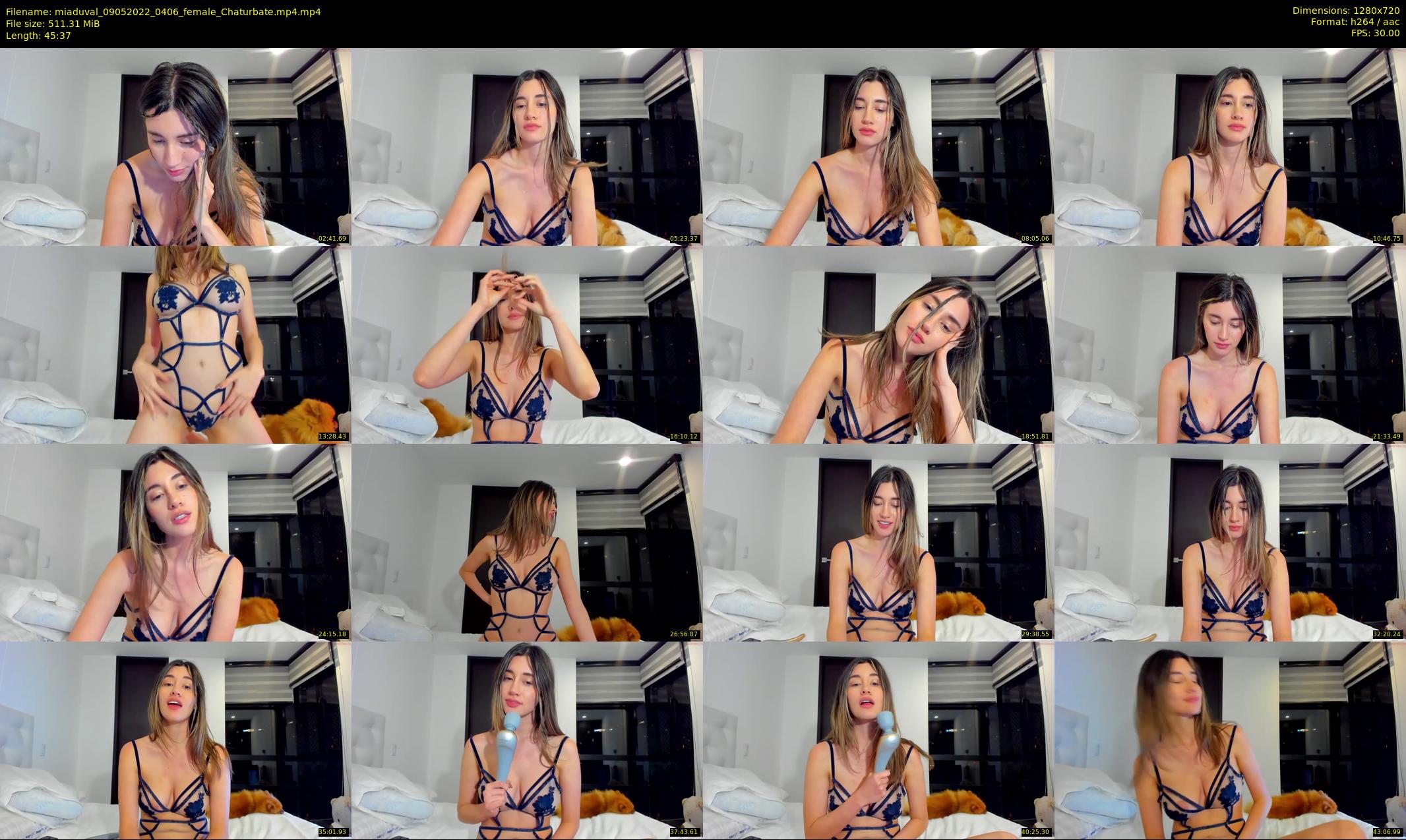miaduval — 46 minute Chaturbate female cam show recording, 720p, May 9, 2022