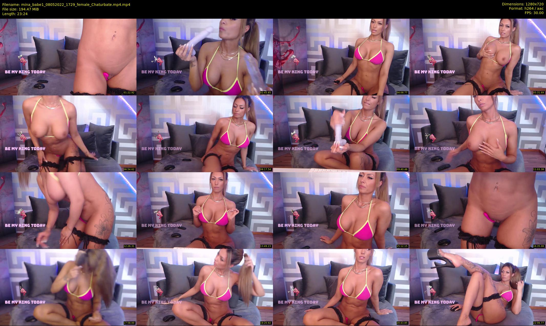 mina_babe1 — 24 minute Chaturbate female cam show recording, 720p, May 8, 2022