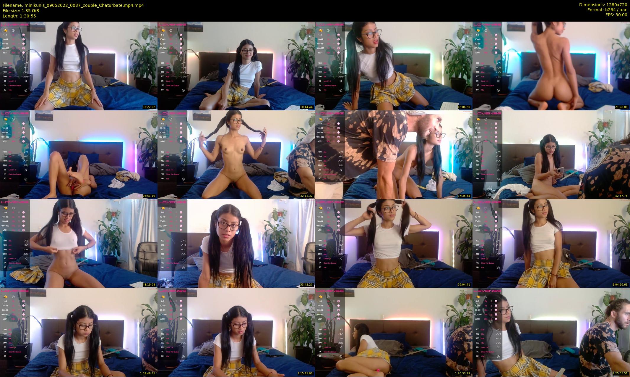 minikunis — 91 minute Chaturbate couple cam show recording, 720p, May 9, 2022